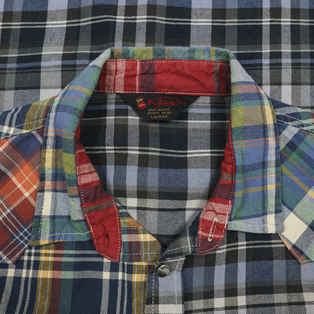 Kriff Mayer Multi Flannel Western Shirt Size M