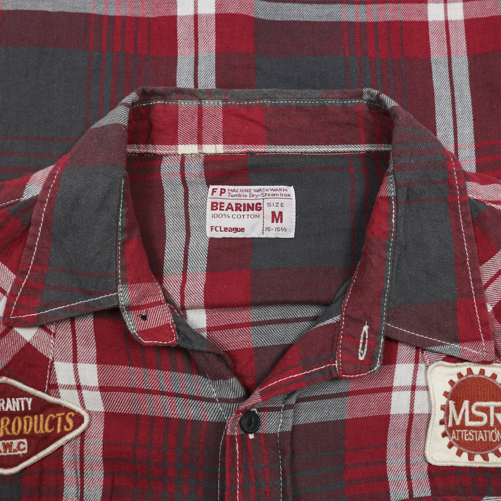 Bearing Company Flannel Work Shirt Size M
