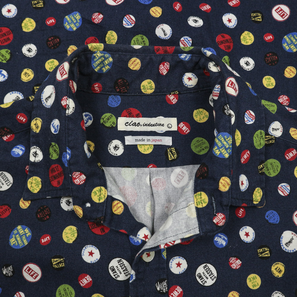 ciao.indenture Made in Japan Canvas Shirt Size M