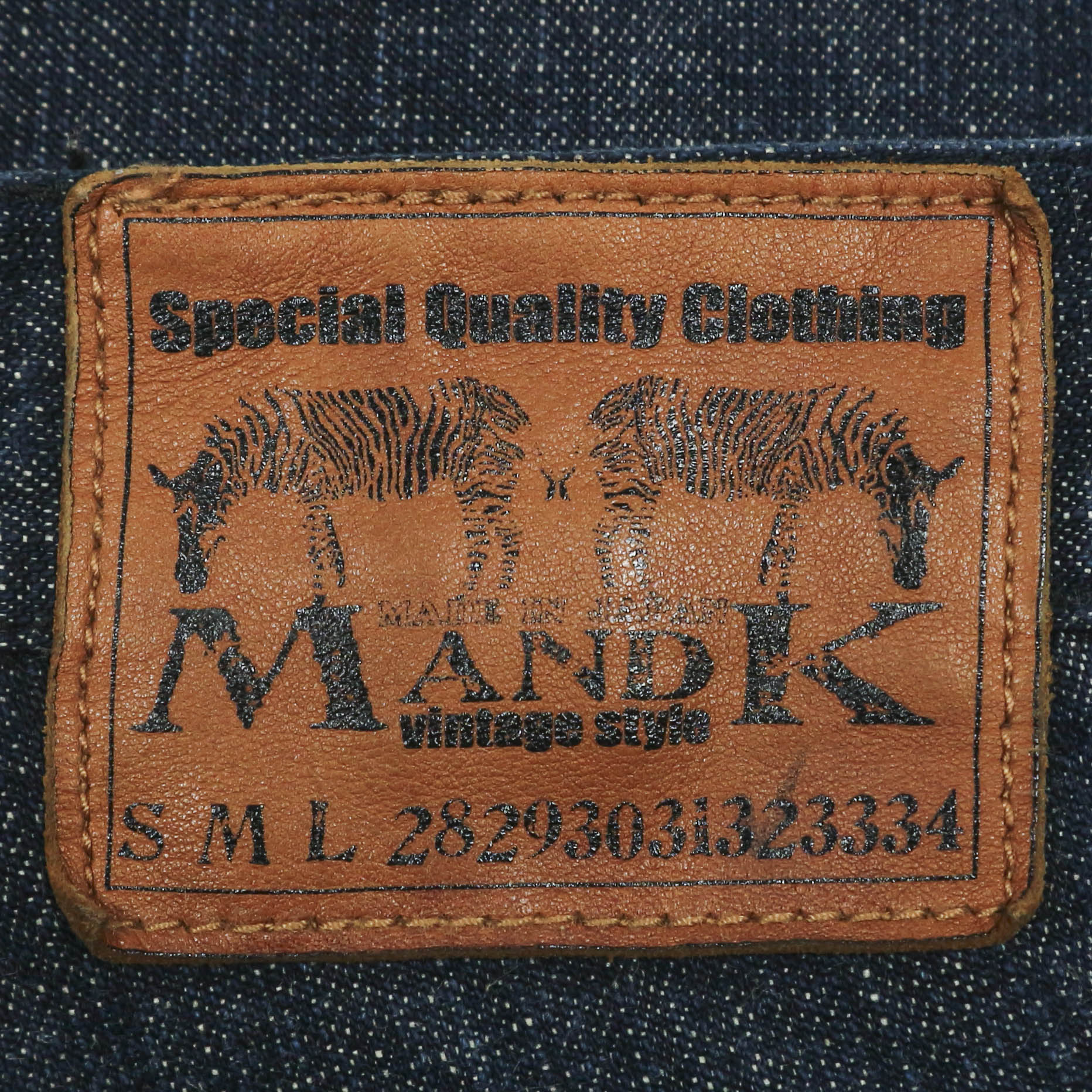 M and K Japan Made Denim Jeans Size 32
