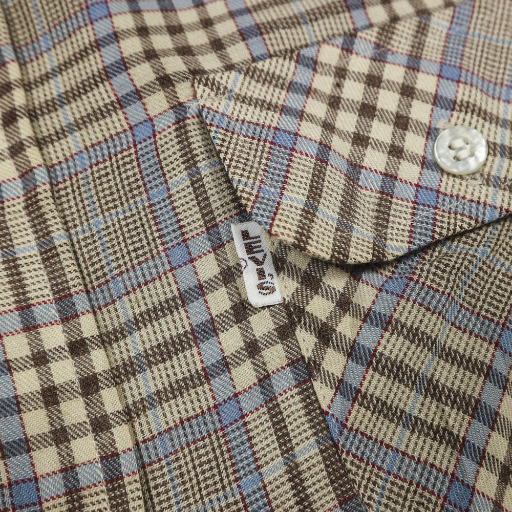 Vintage 70s Levi's Wildfire Label Work Shirt Size M