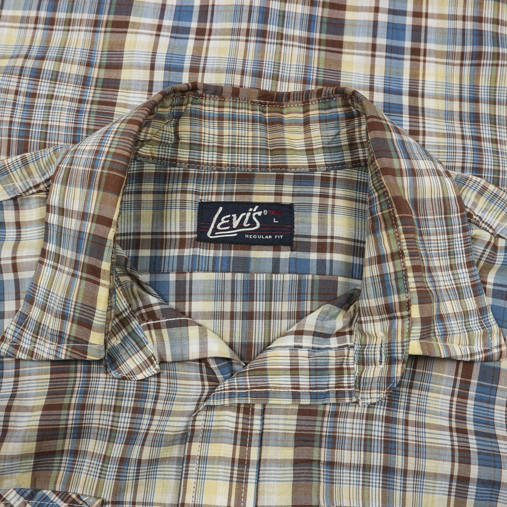 Vintage 80s Levi's USA Men Work Shirt Size L