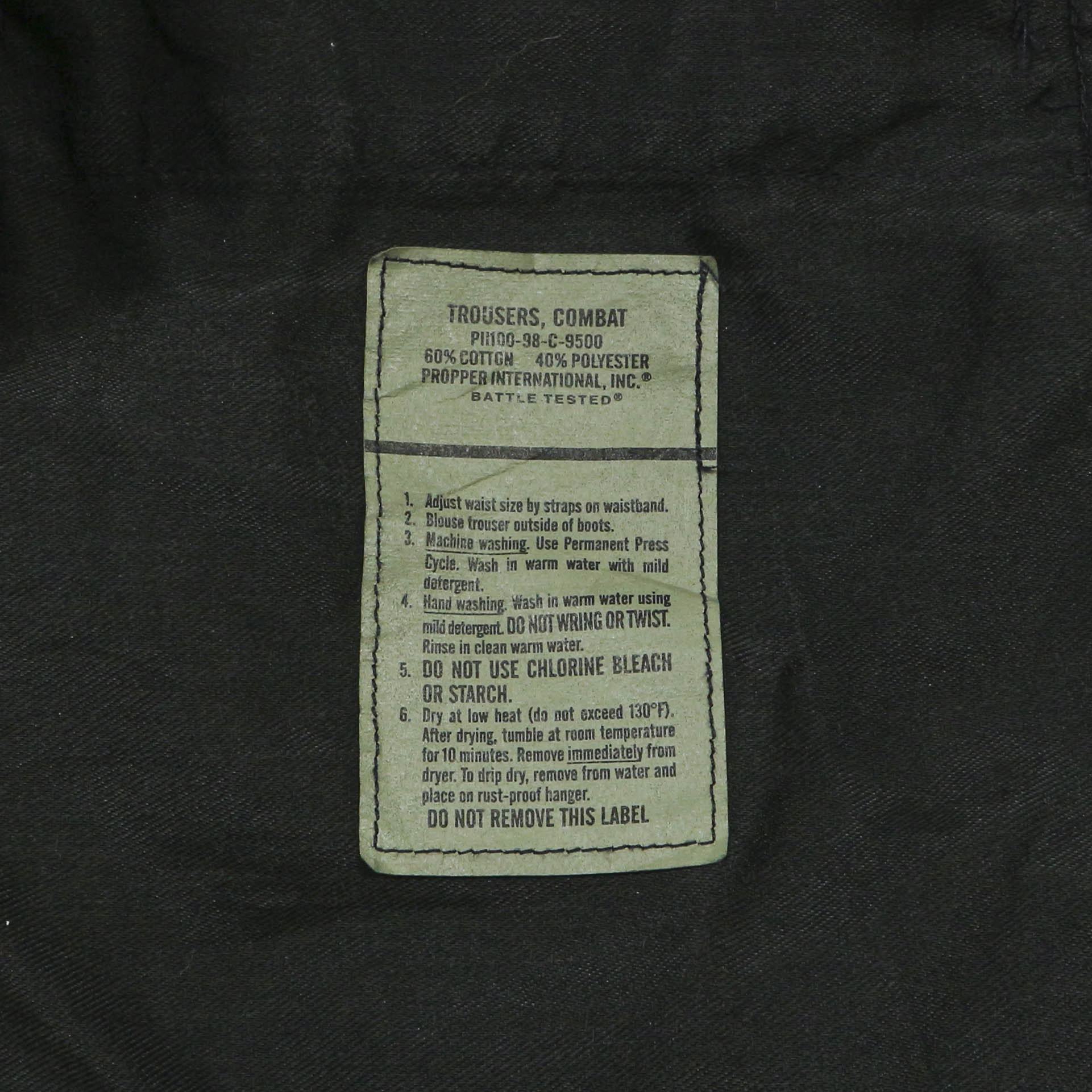 Propper Black BDU Combat Trousers Size XL