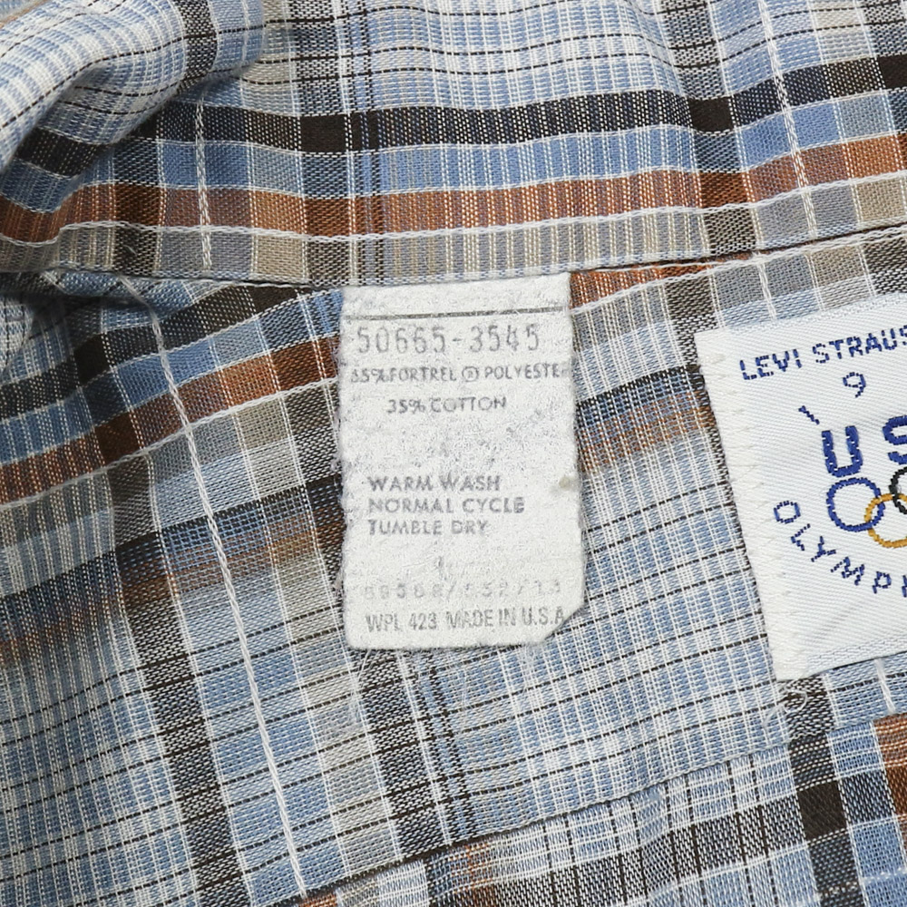Vintage 80s Levi's USA Olympic Men Shirt Size L
