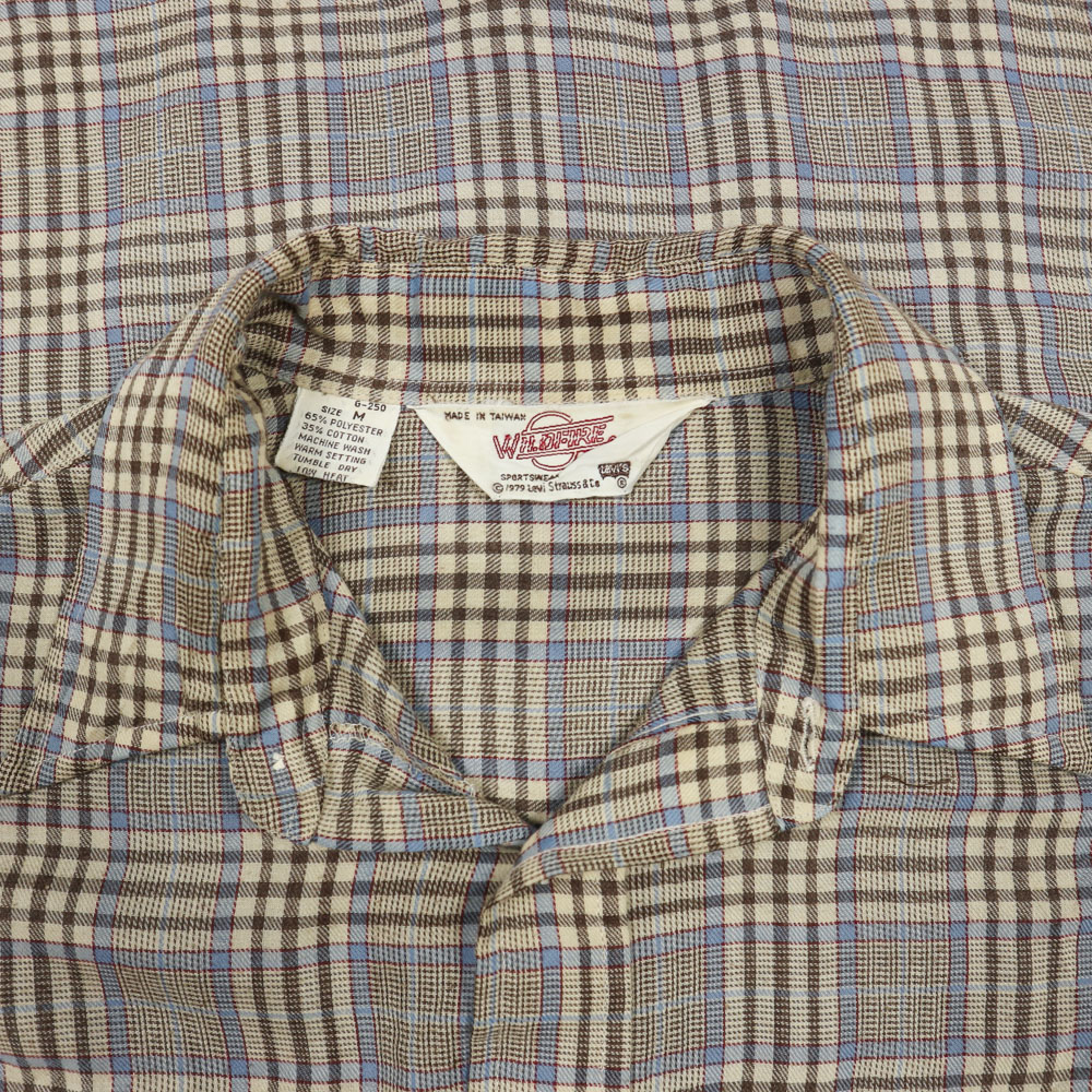 Vintage 70s Levi's Wildfire Label Work Shirt Size M