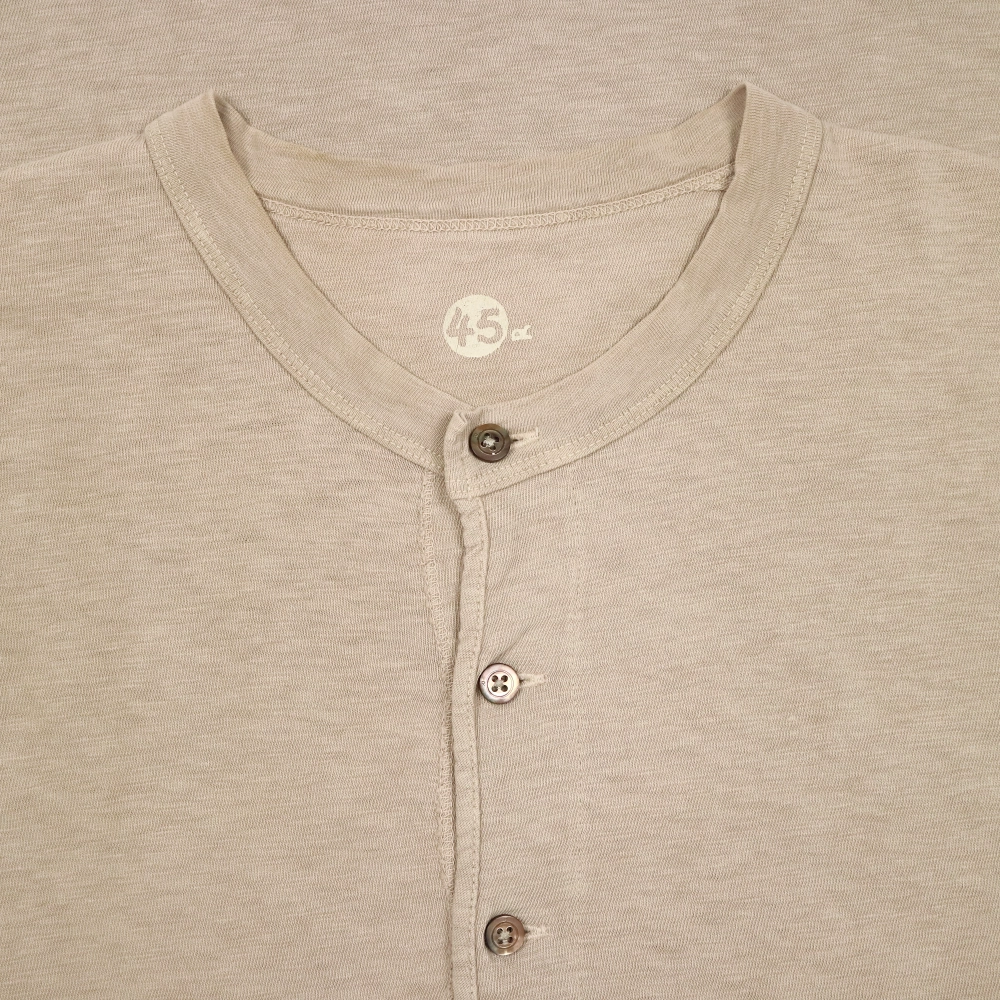 45rpm 45R Japan Made Henley Shirt Size M