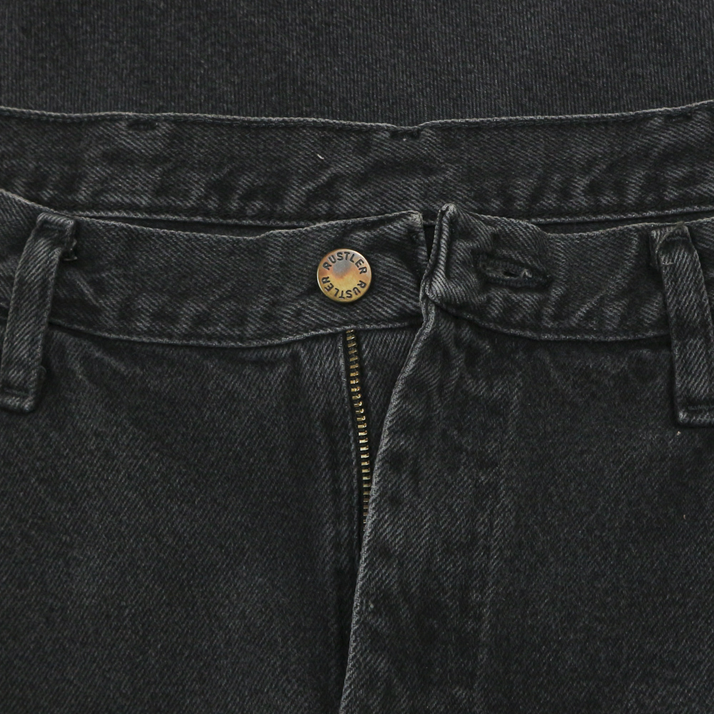 00s Rustler Black Denim Worker Jeans Size 36