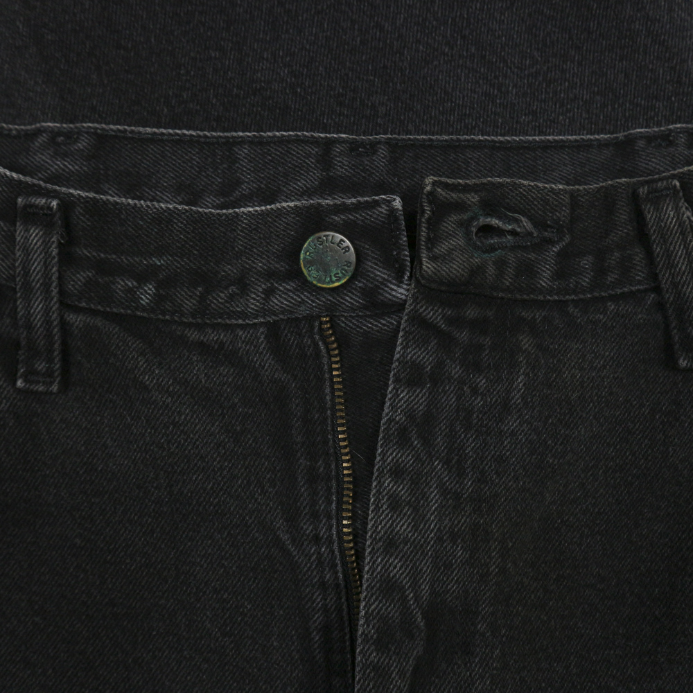 00s Rustler Black Denim Worker Jeans Size 36