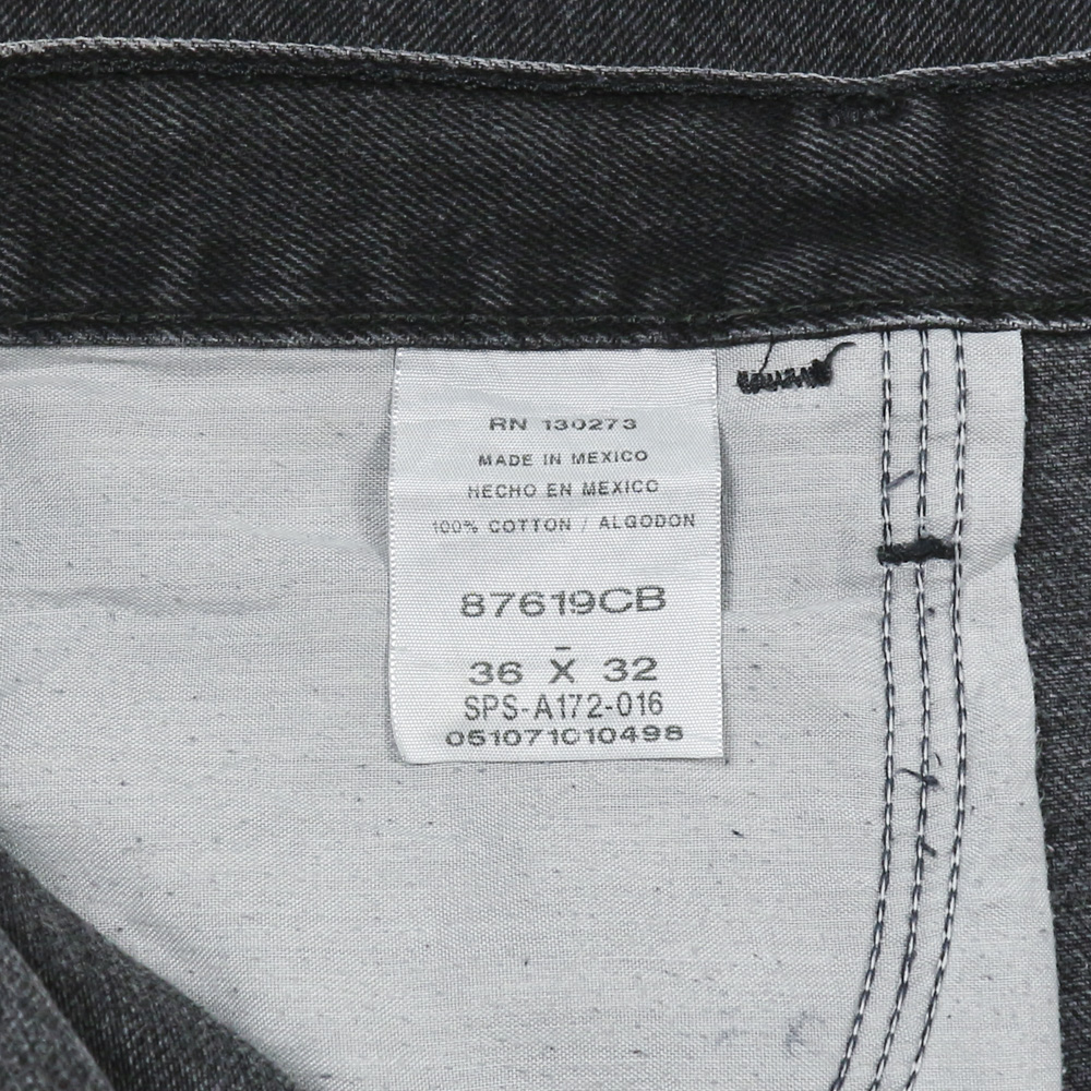 00s Rustler Black Denim Worker Jeans Size 36