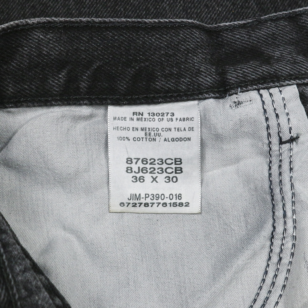 00s Rustler Black Denim Worker Jeans Size 36
