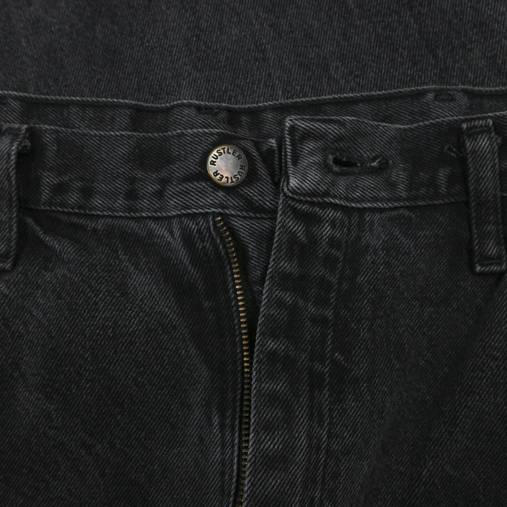 00s Rustler Black Denim Worker Jeans Size 36