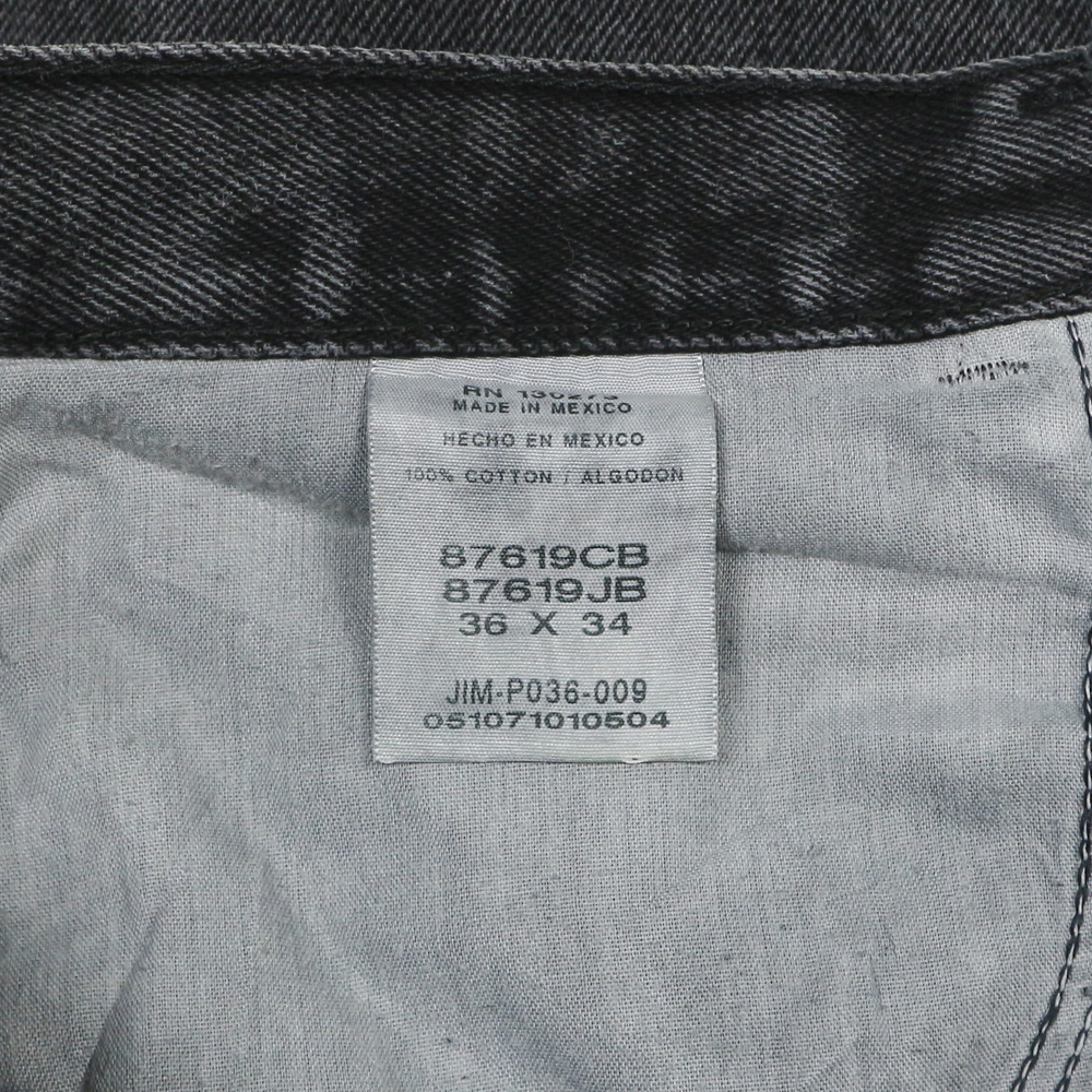00s Rustler Black Denim Worker Jeans Size 36