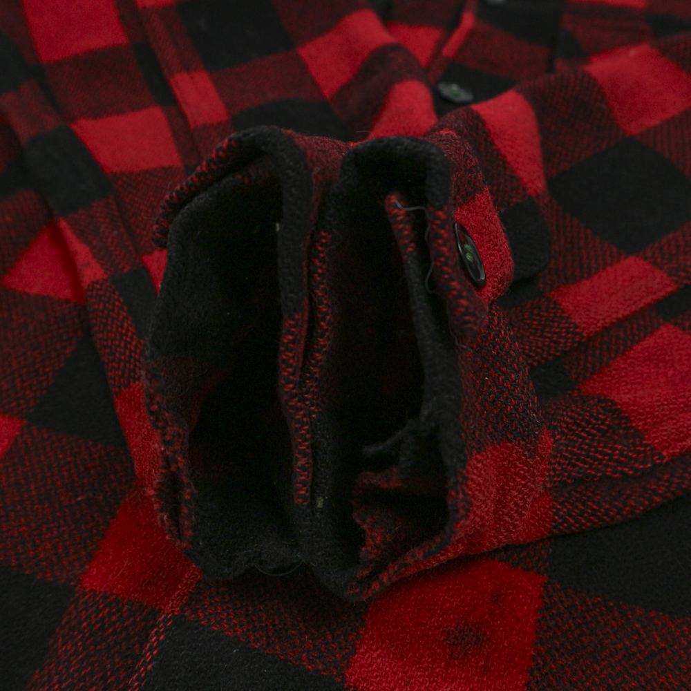 Vtg Minnesota Woolen Buffalo Check Wool Jacket Size L