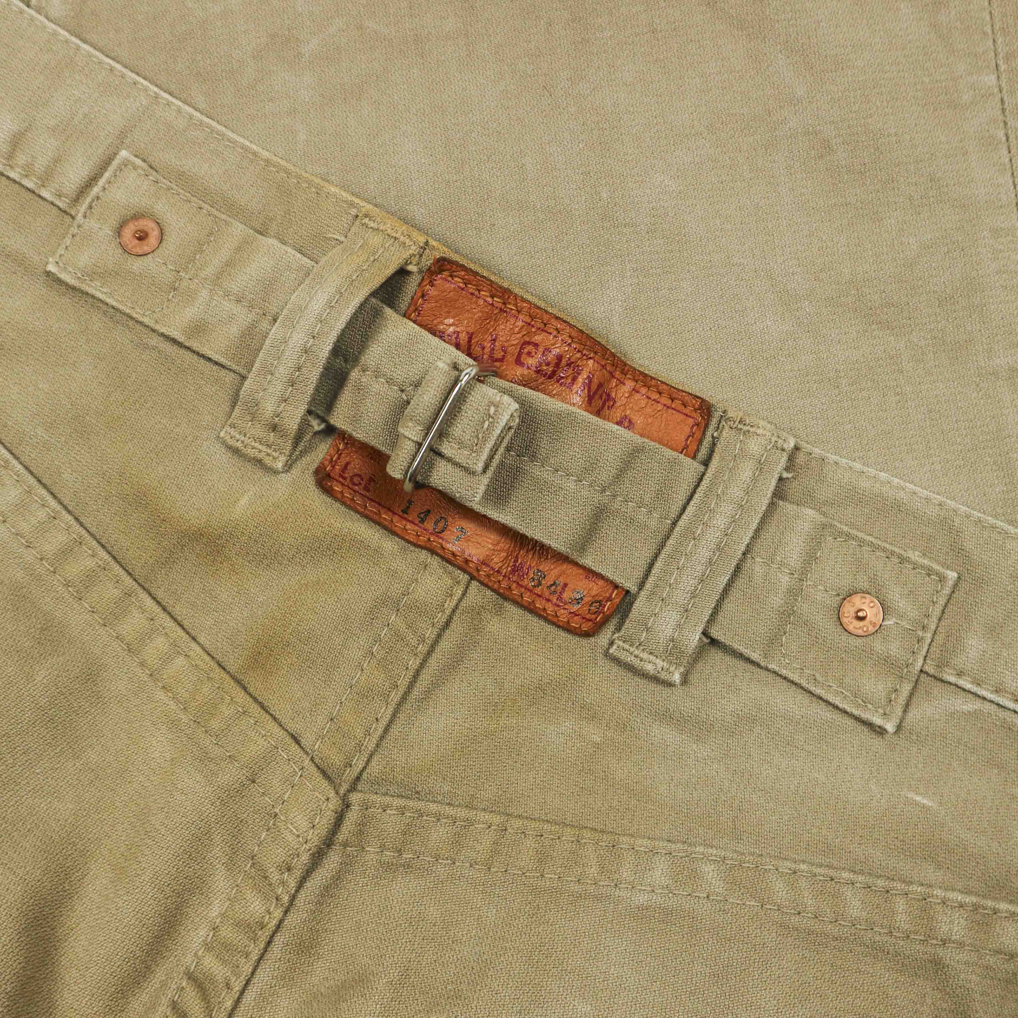 Full Count Lot 1407 German Cloth Buckle Back Pants Size 33