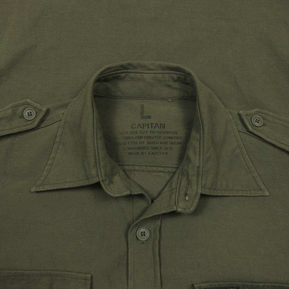 Capitan Japan Type Military Olive Shirt Size M