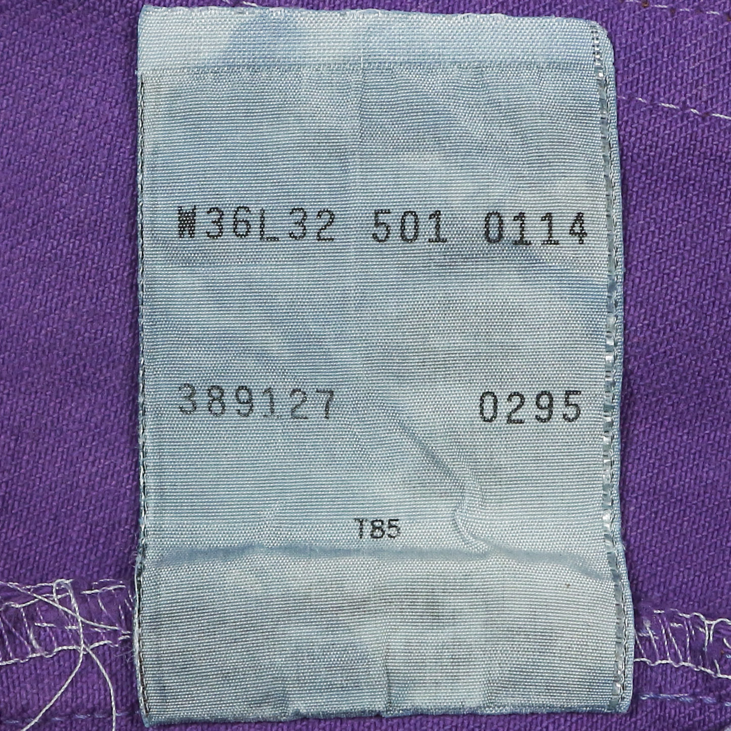 90s Levi's 501 Purple Dye Denim Jeans Size 34