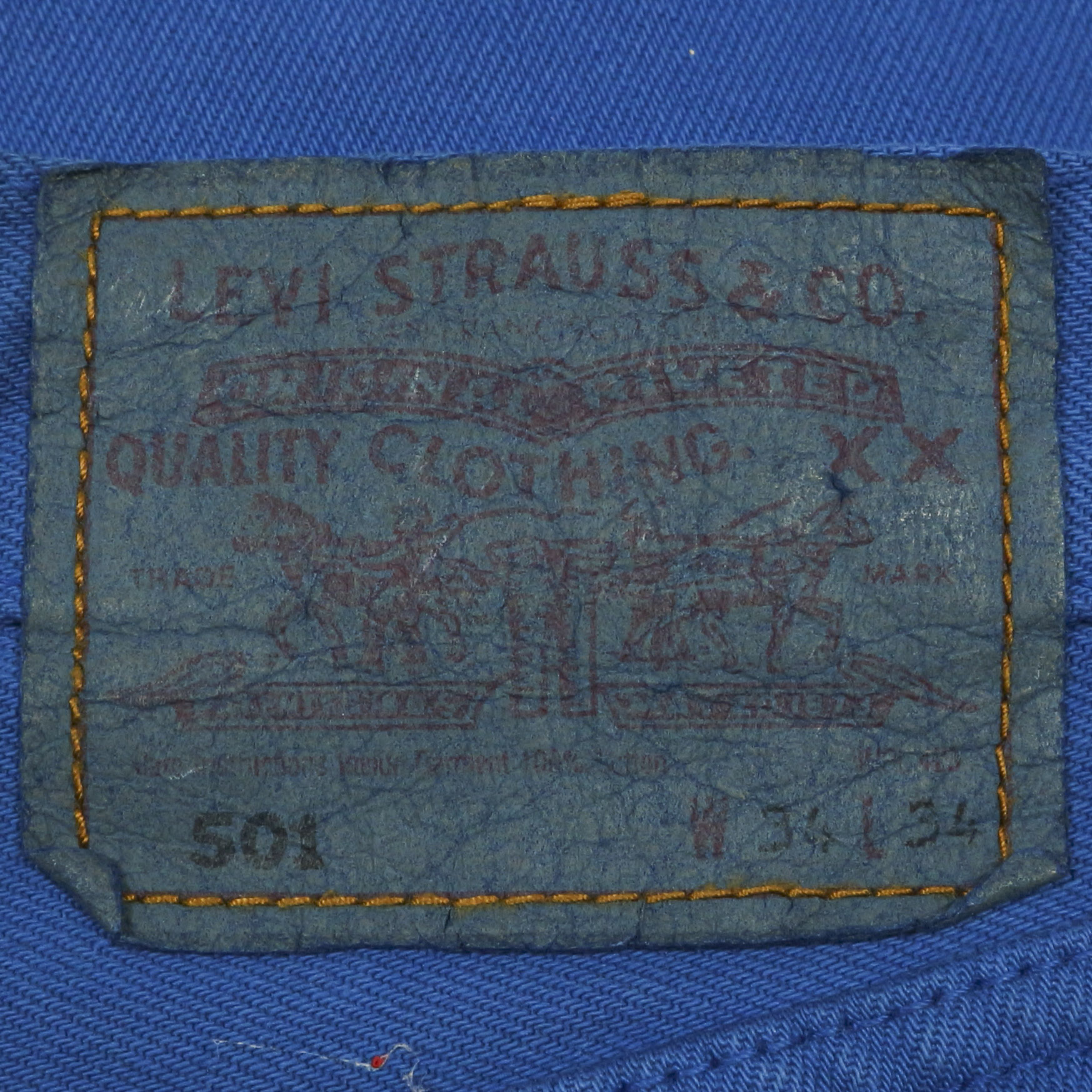 90s Levi's 501 Blue Dye Denim Jeans Size 32