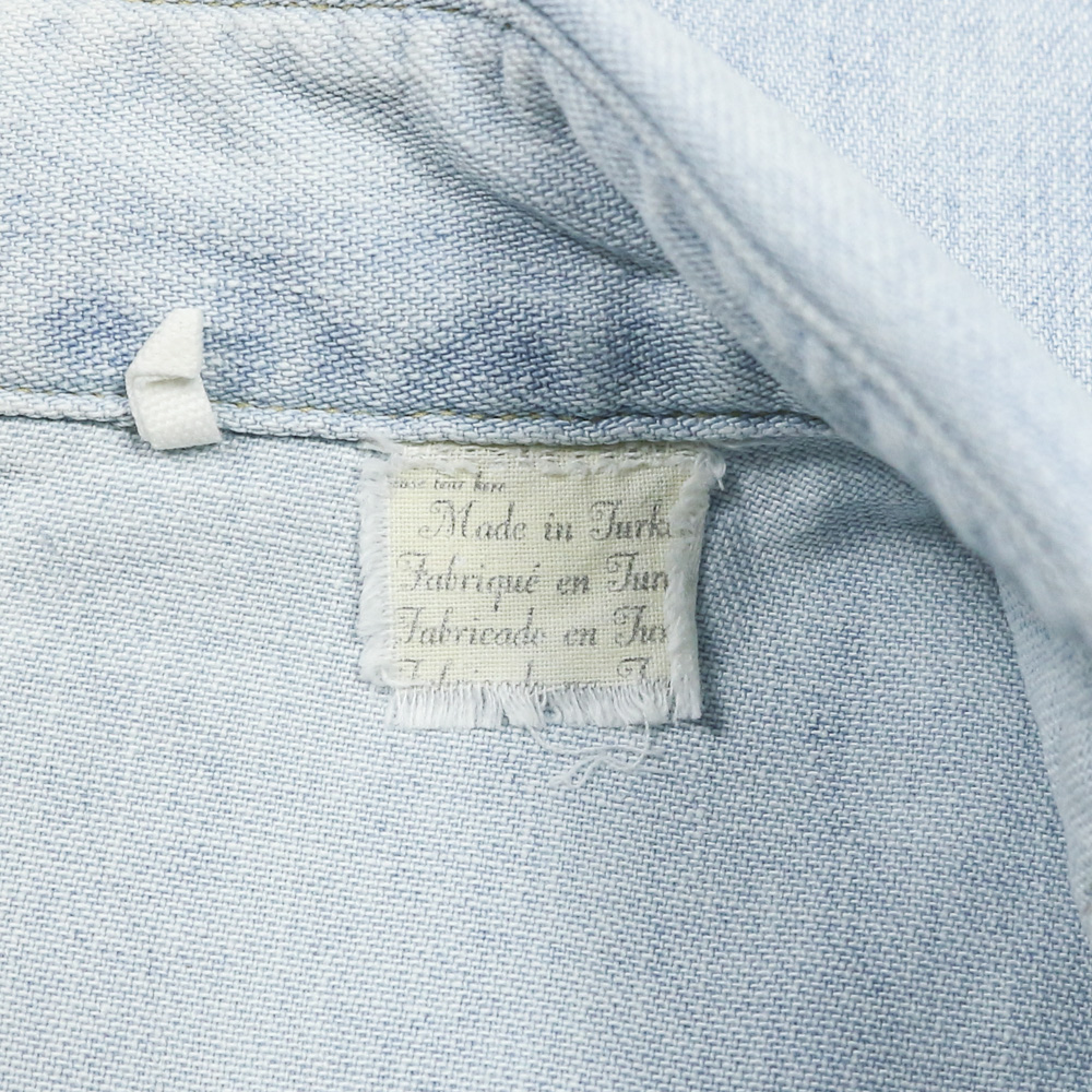 2012 Levi's Vintage Clothing Light Blue Western Shirt Size M