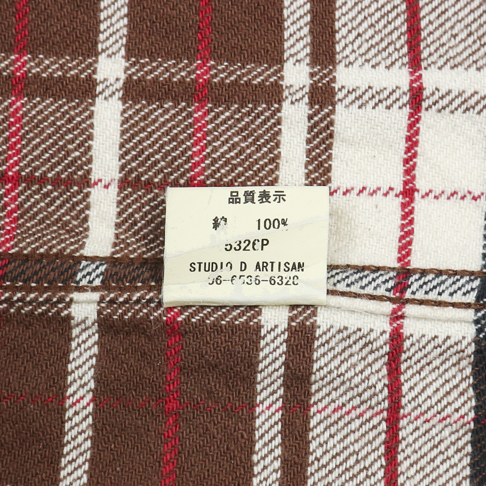 Studio D'Artisan Japan Flannel Western Shirt Size M