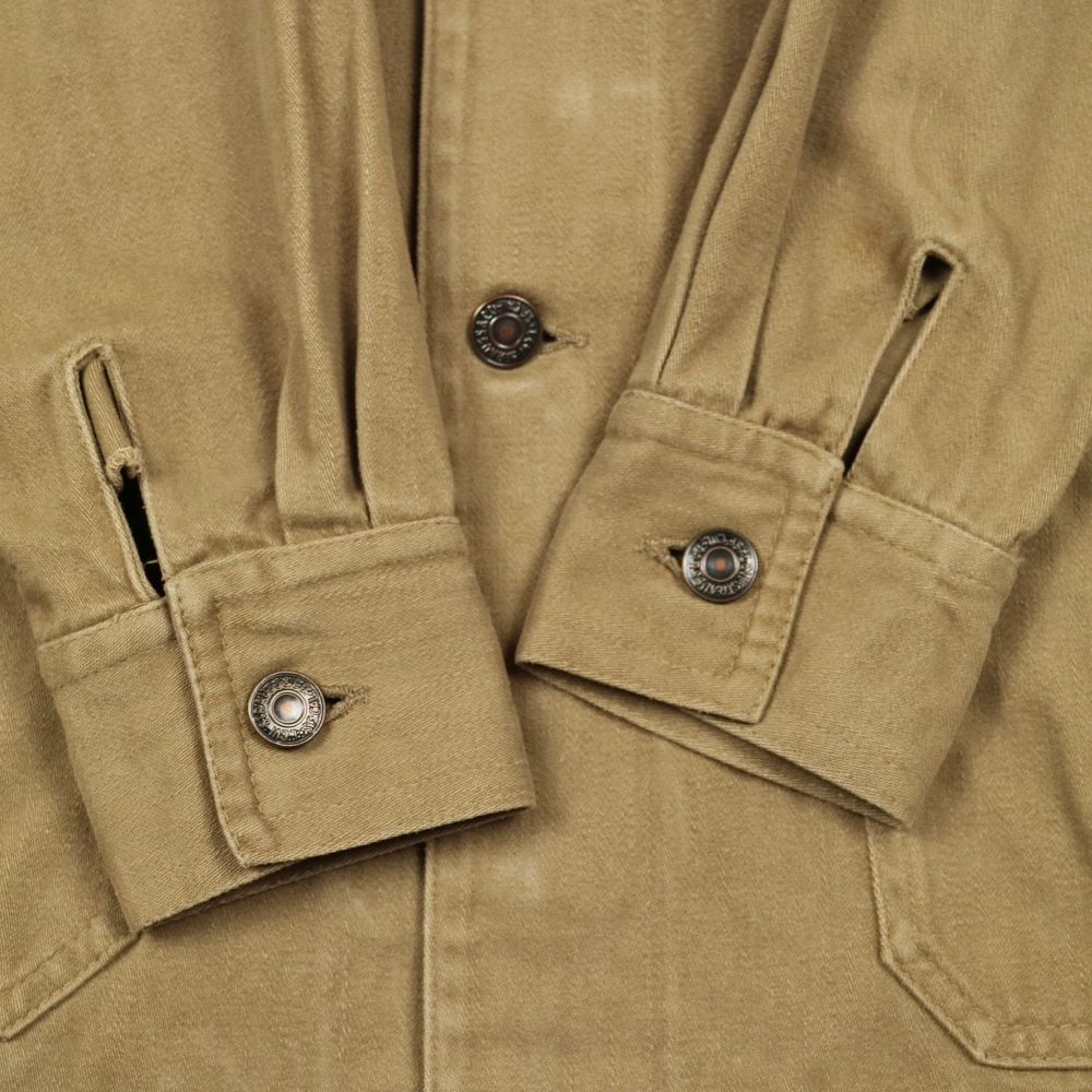 Vtg 70s Levi's Brown Safari Jacket Size M
