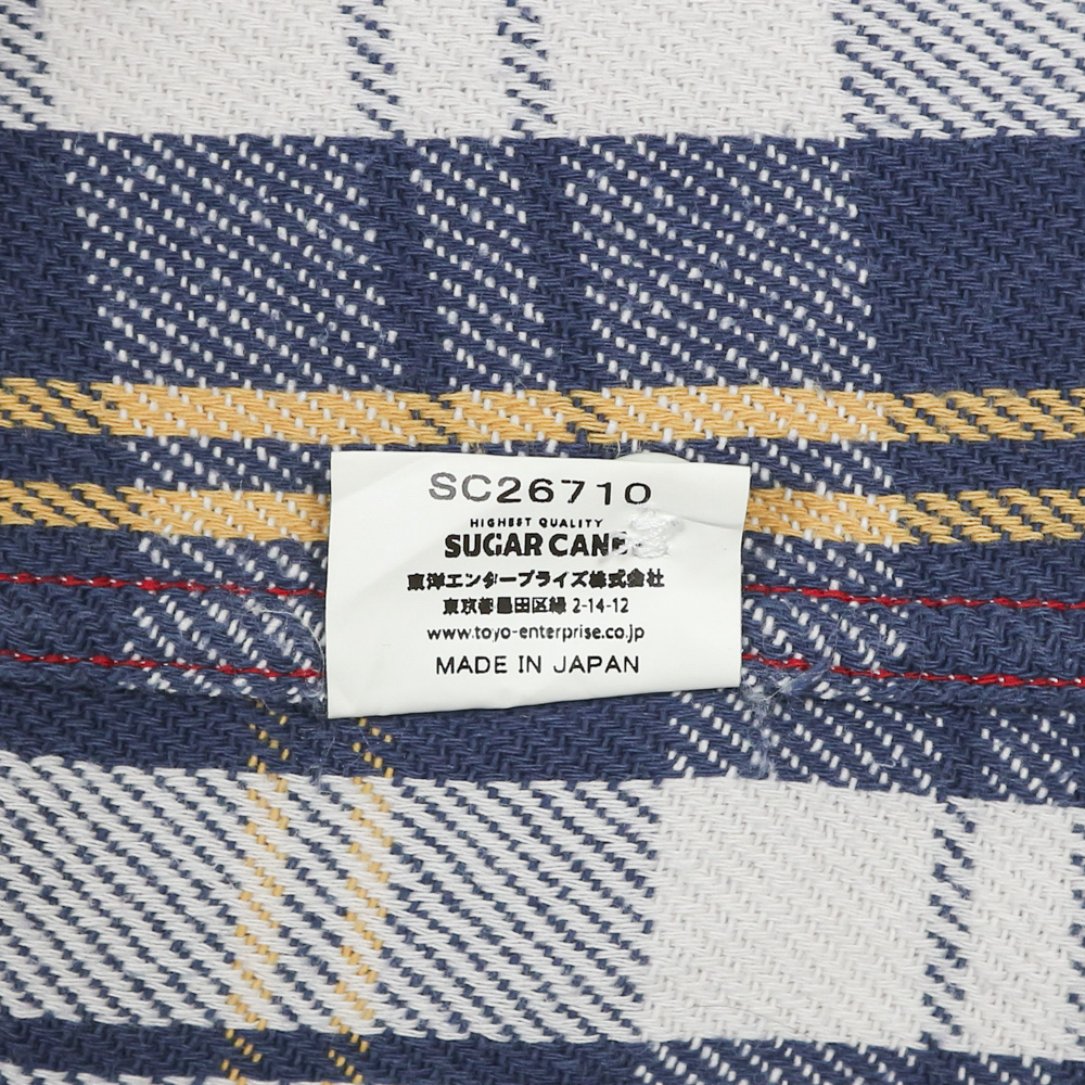 Sugar Cane Japan Flannel Work Shirt Size M