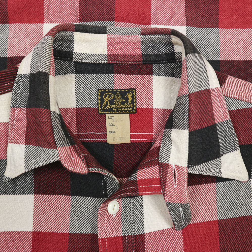 Cushman Japan Heavy Flannel Work Shirt Size M
