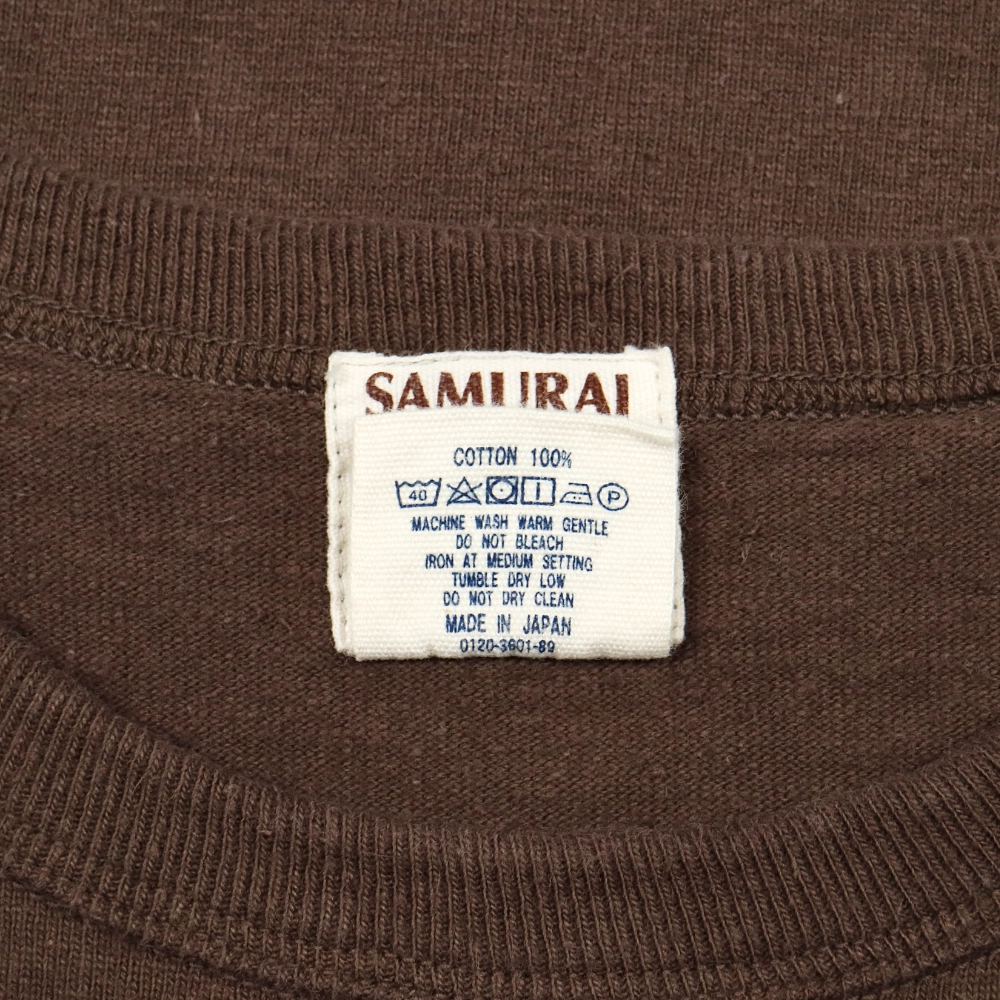 Samurai Heavy Cotton Pocket T-Shirt Size M