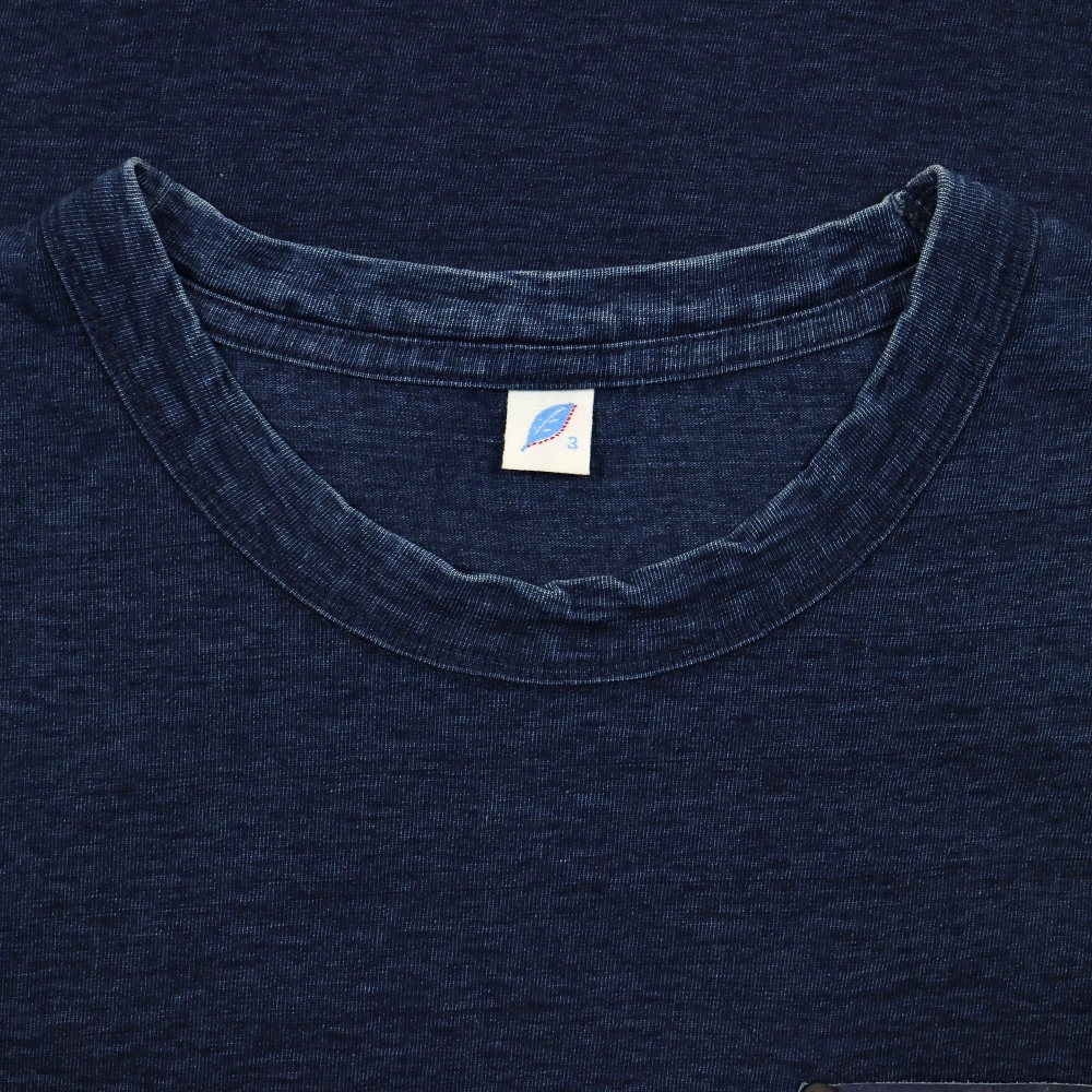 Pure Blue Japan Indigo Pocket T-Shirt Size M