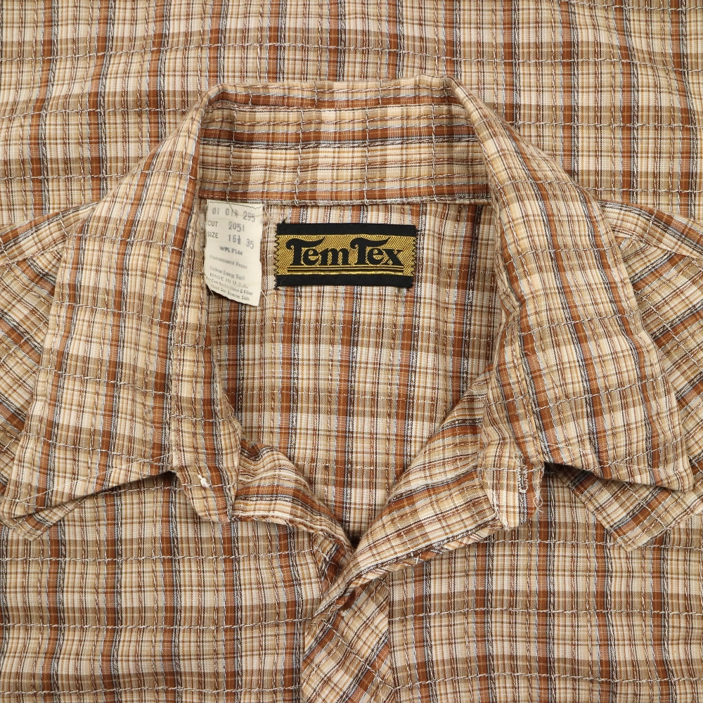 Vintage Temtex USA Plaid Western Shirt Size L