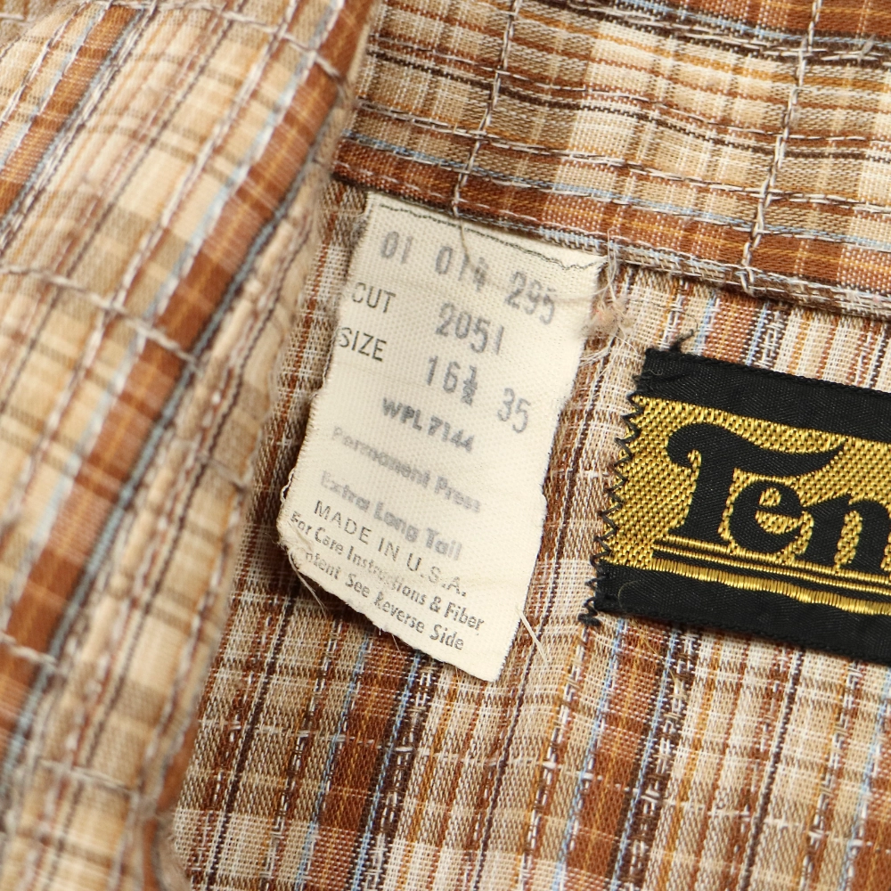Vintage Temtex USA Plaid Western Shirt Size L