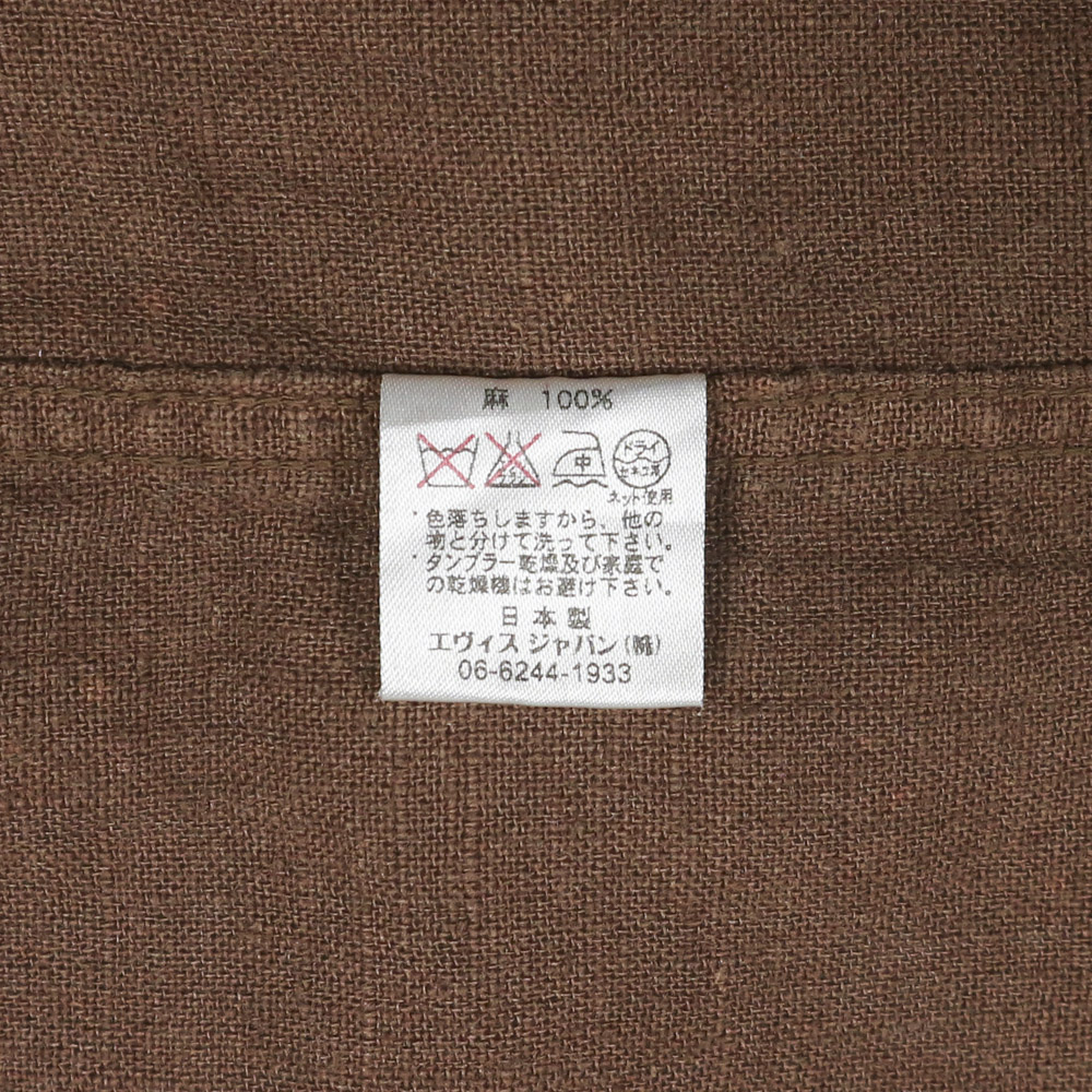 Old Evisu Yamane Label Linen S/S Shirt Size L