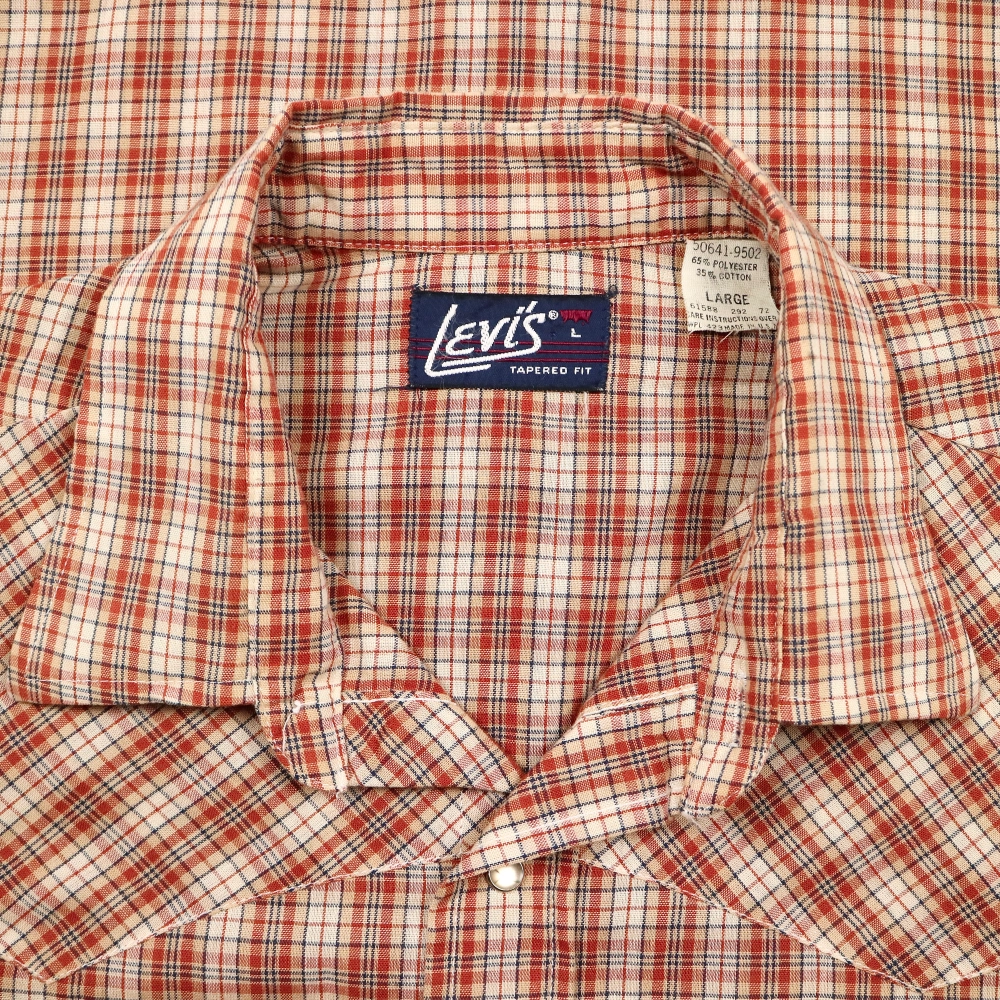 Vintage 80s Levi's USA Western Shirt Size L