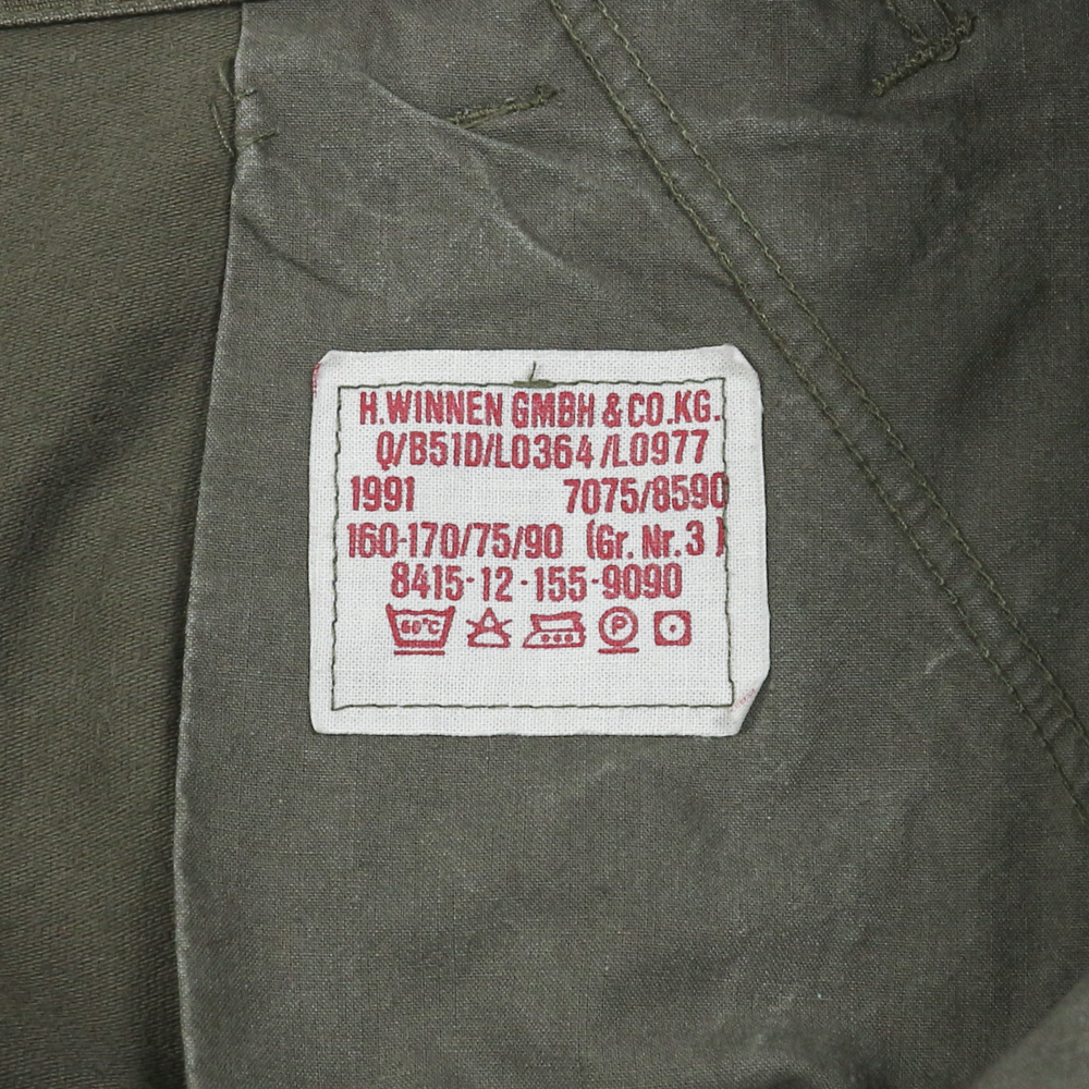 90s German Army Olive Utility Field Pants Size 33