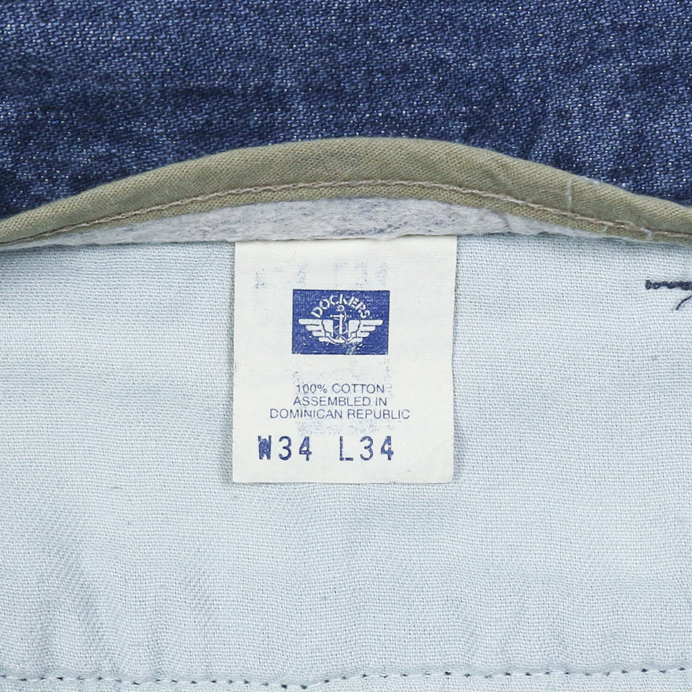 2000s Dockers Pleated Denim Trousers Size 33