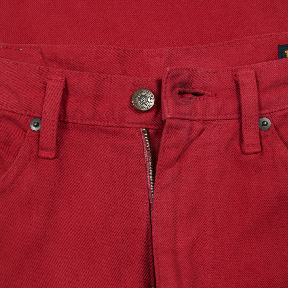 90s Bison Company Japan Red Denim Jeans Size 31