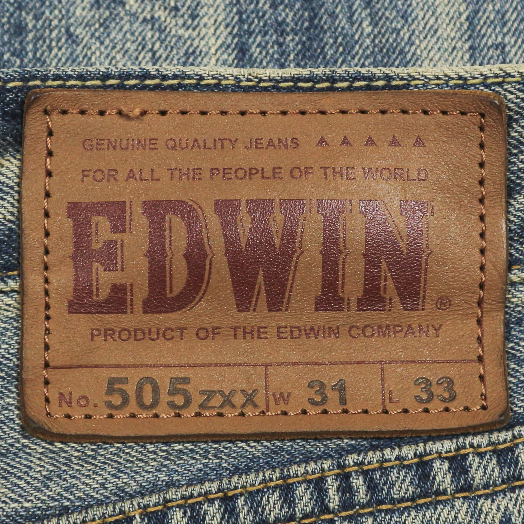 Edwin 505ZXX Selvedge Denim Jeans Size 32