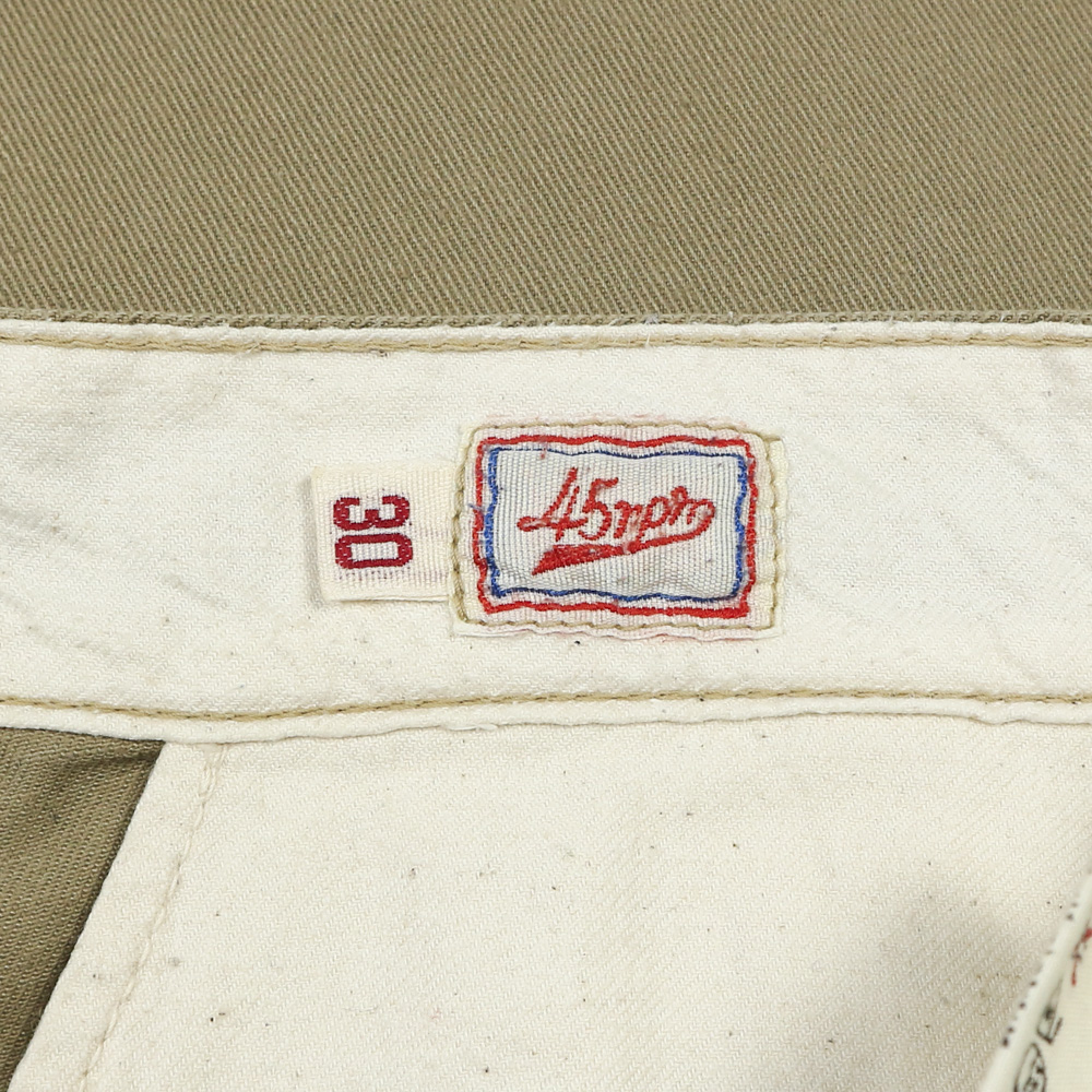 45rpm 45R Japan Wide Khaki Pants Size 29