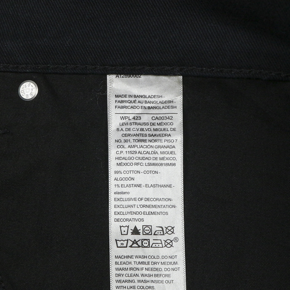 Levi's Workwear Black Denim Carpenter Pants Size 35