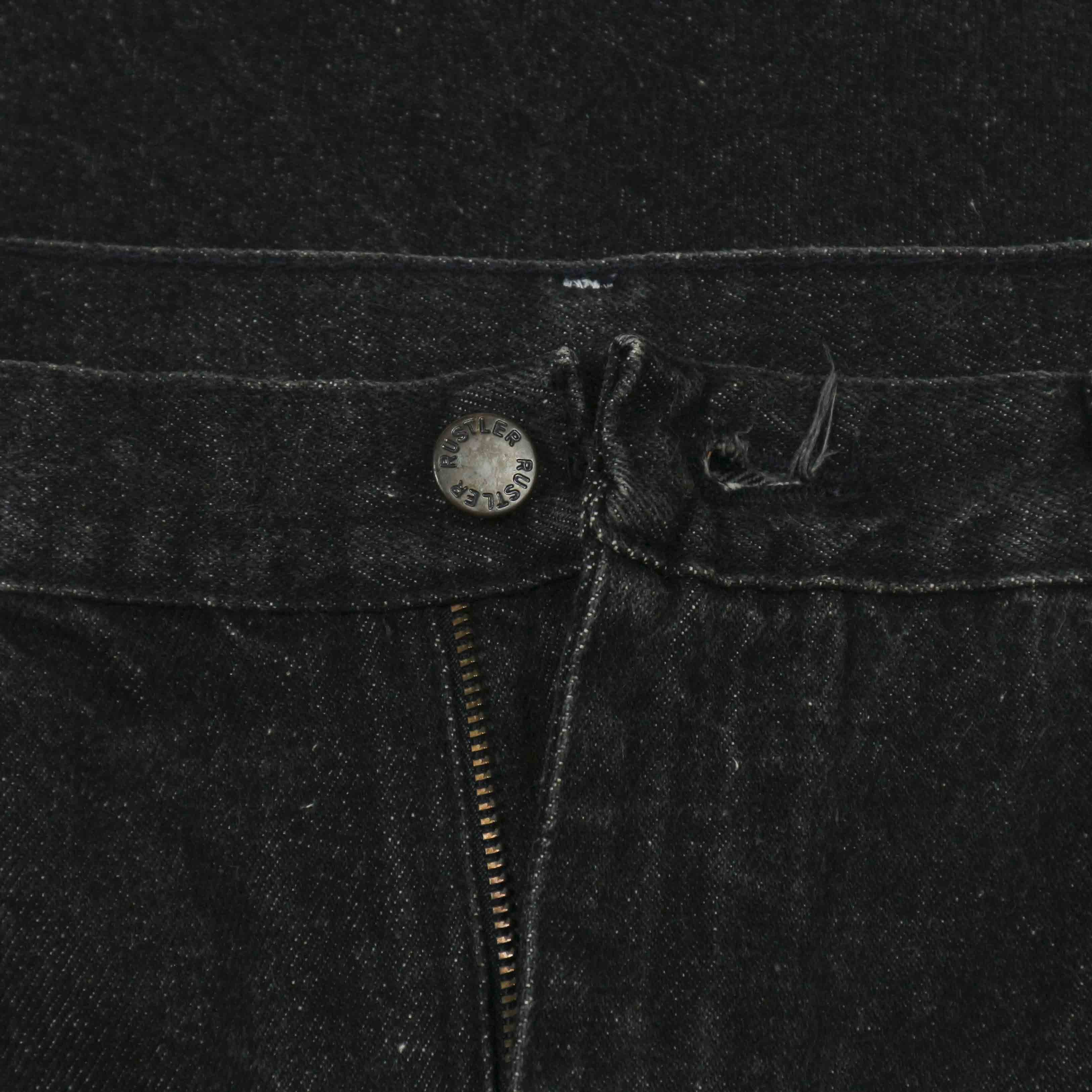 90s Rustler USA Black Denim Worker Jeans Size 35