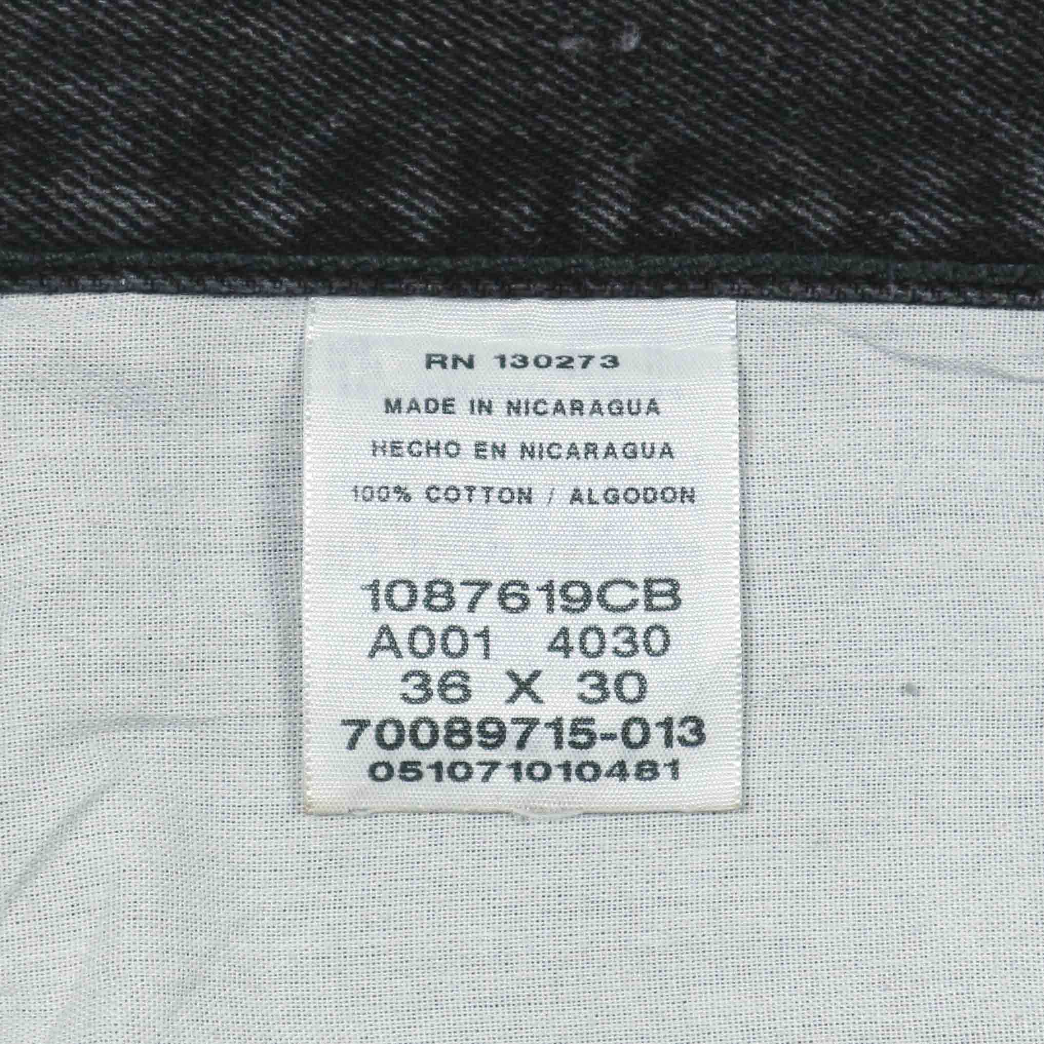 00s Rustler Black Denim Worker Jeans Size 36