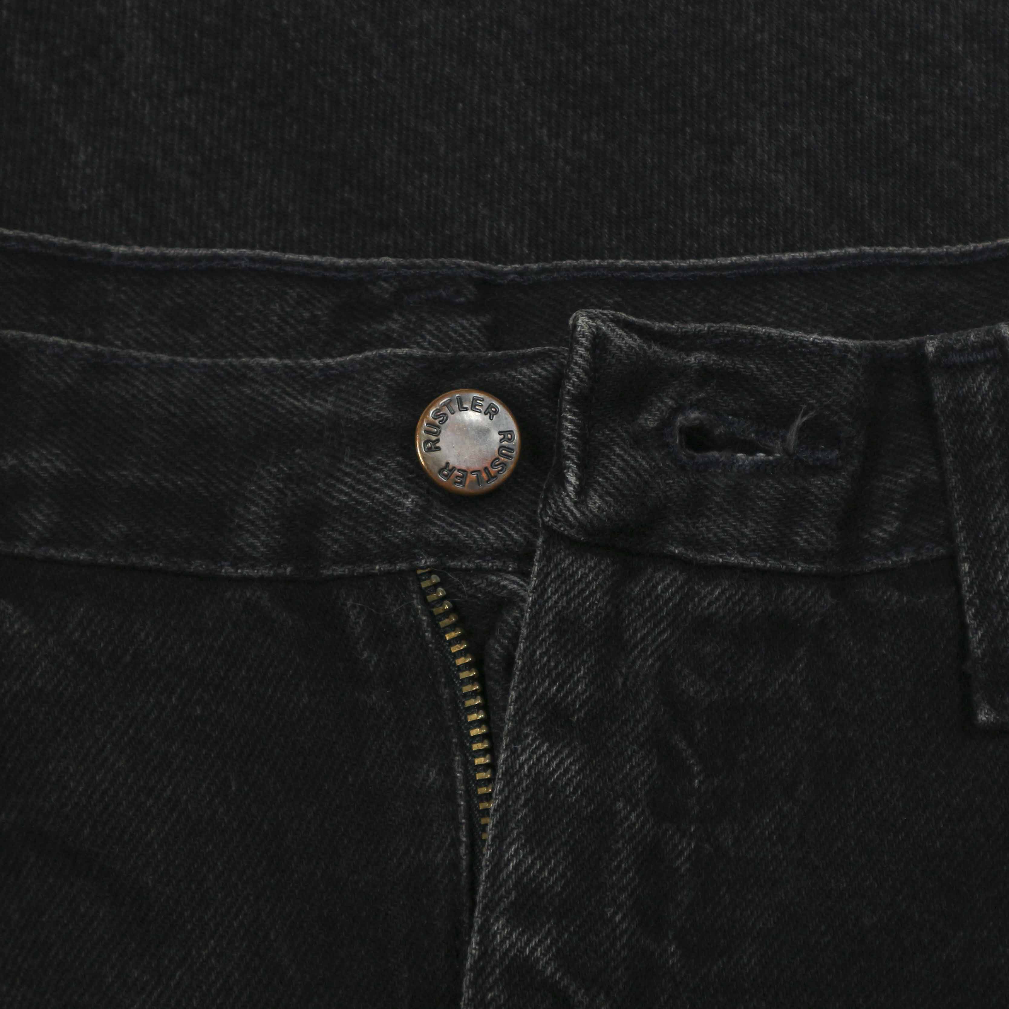 90s Rustler USA Black Denim Worker Jeans Size 38