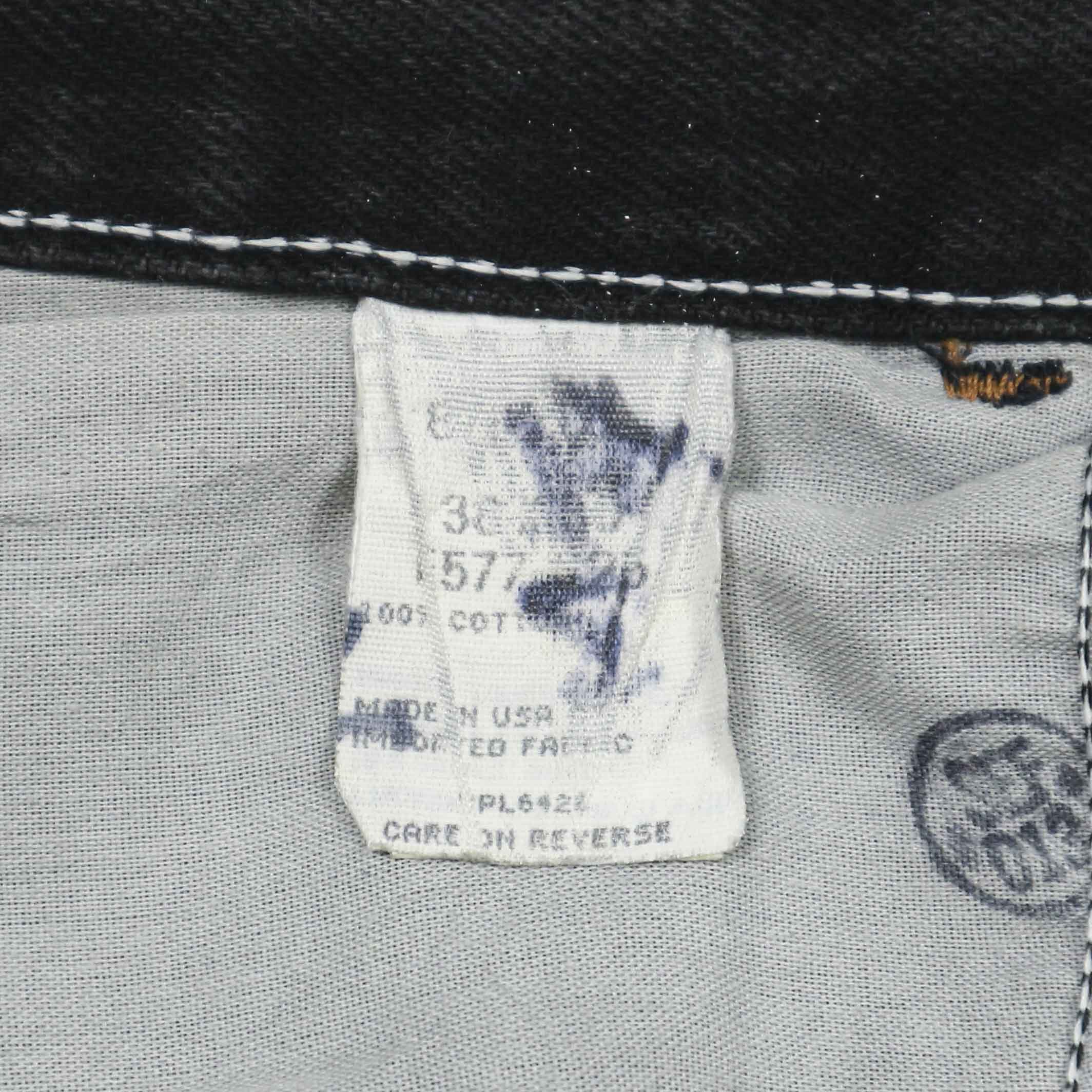 90s Rustler USA Black Denim Worker Jeans Size 38