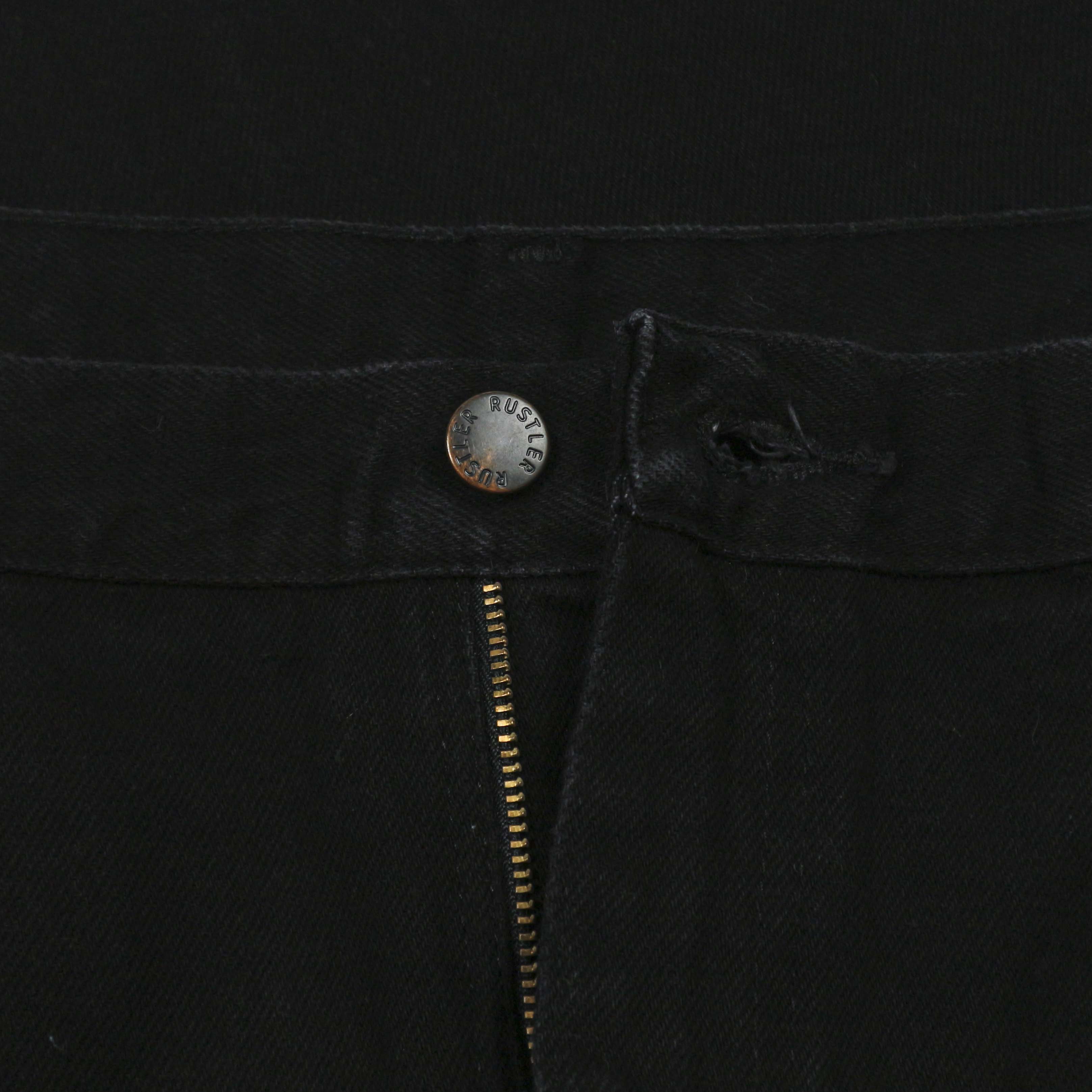 00s Rustler Black Denim Worker Jeans Size 38