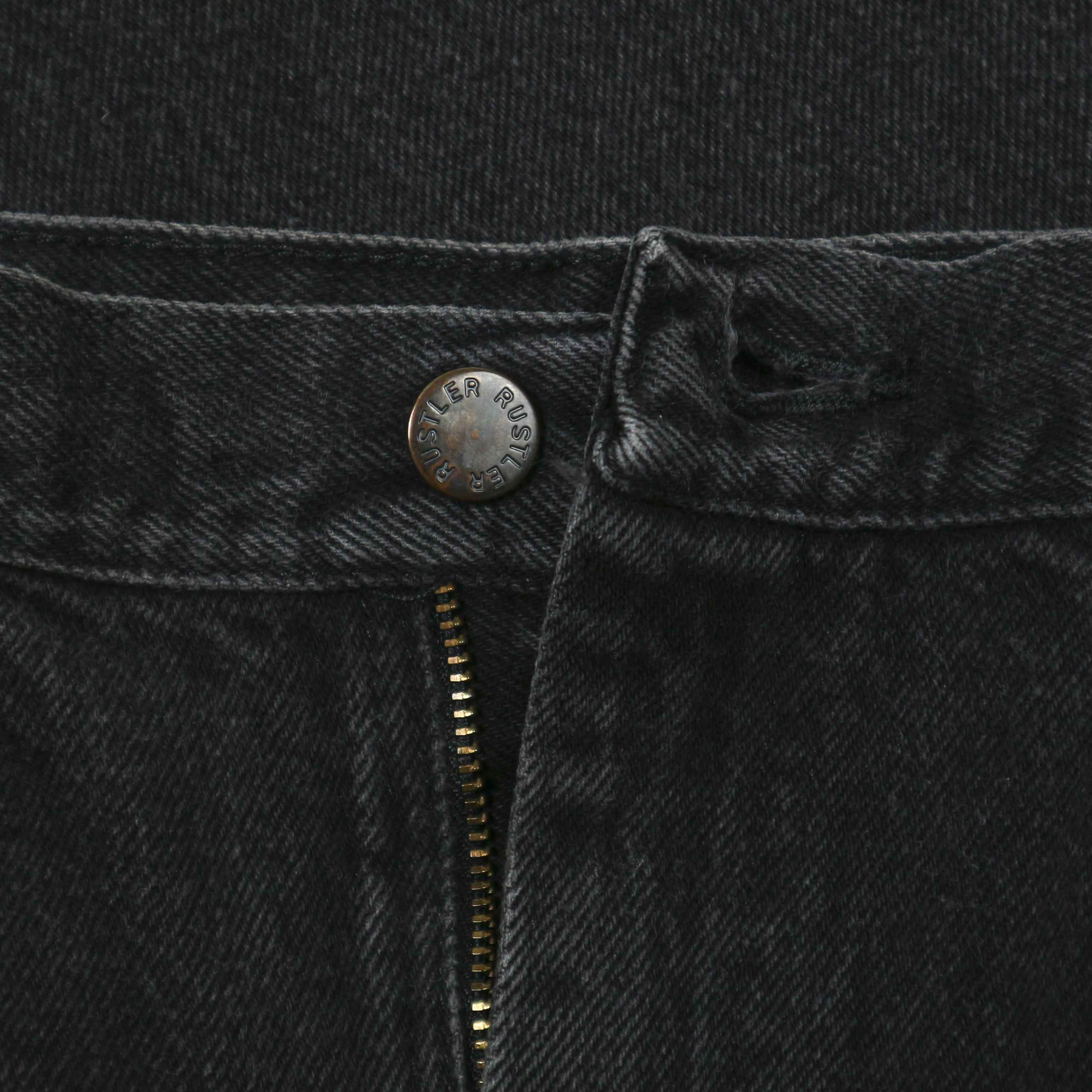 00s Rustler Black Denim Worker Jeans Size 36