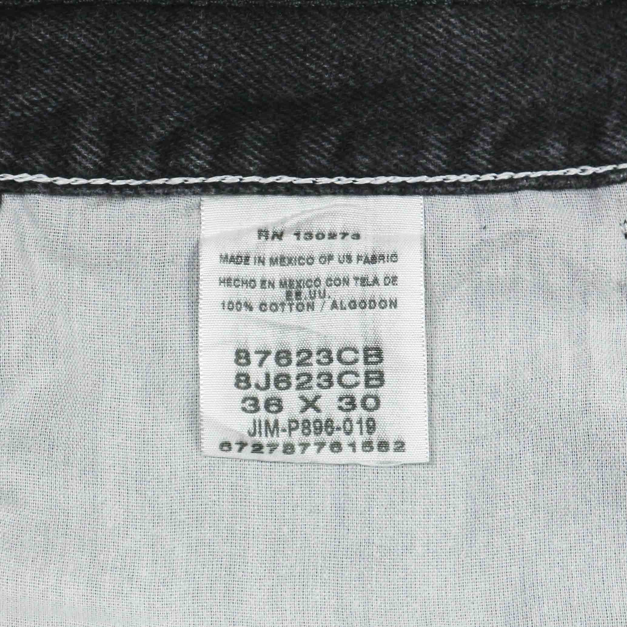 00s Rustler Black Denim Worker Jeans Size 36