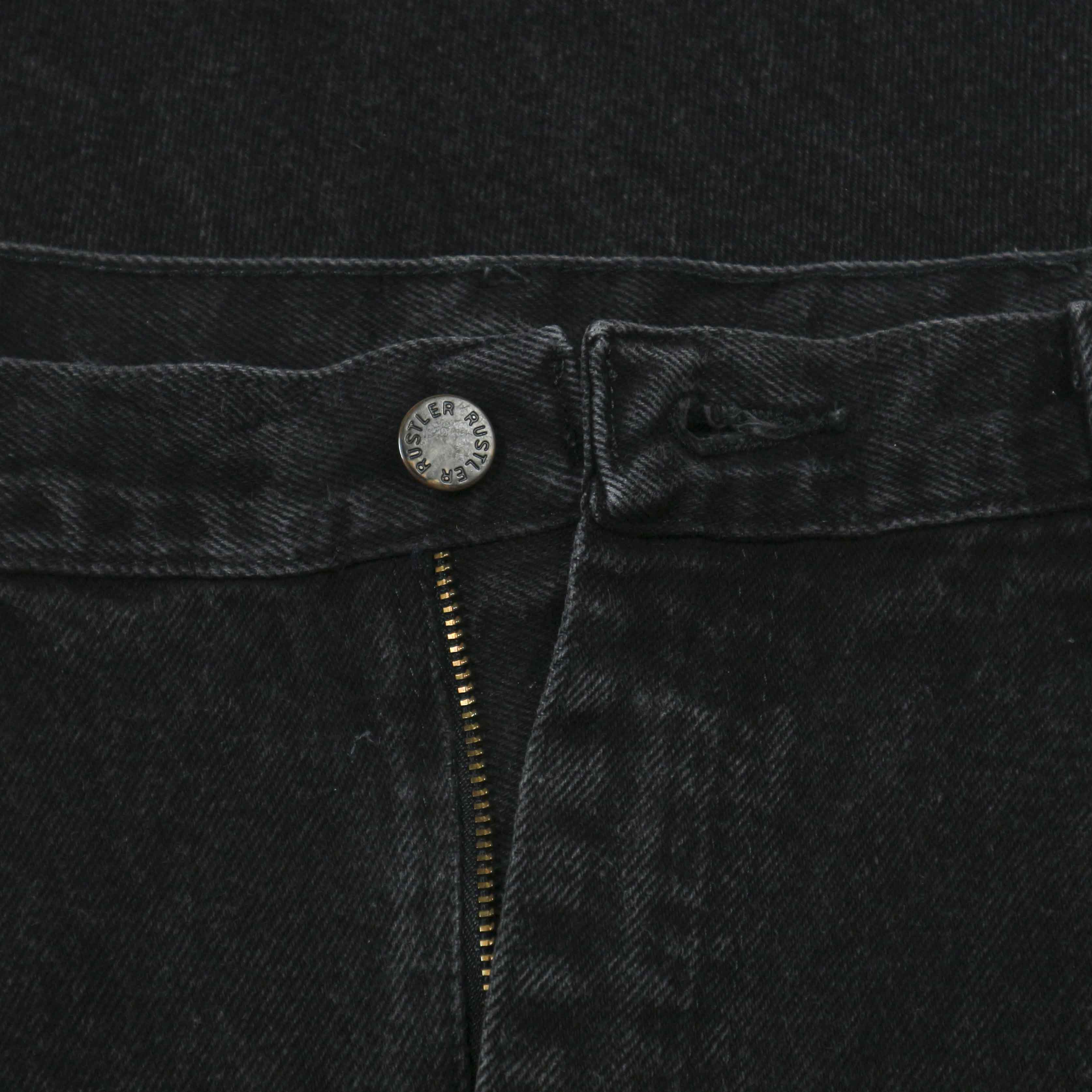 00s Rustler Black Denim Worker Jeans Size 36