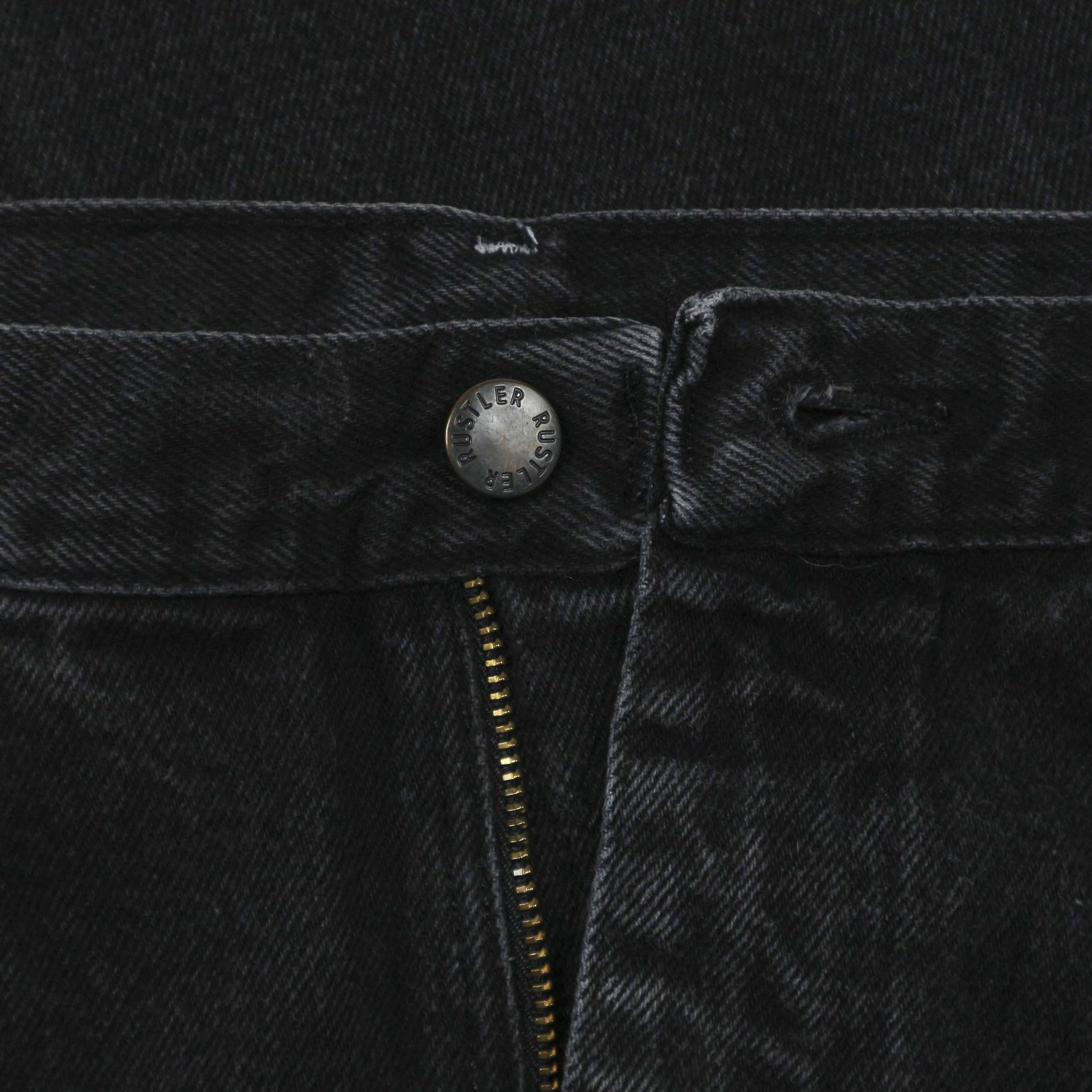 00s Rustler Black Denim Worker Jeans Size 34