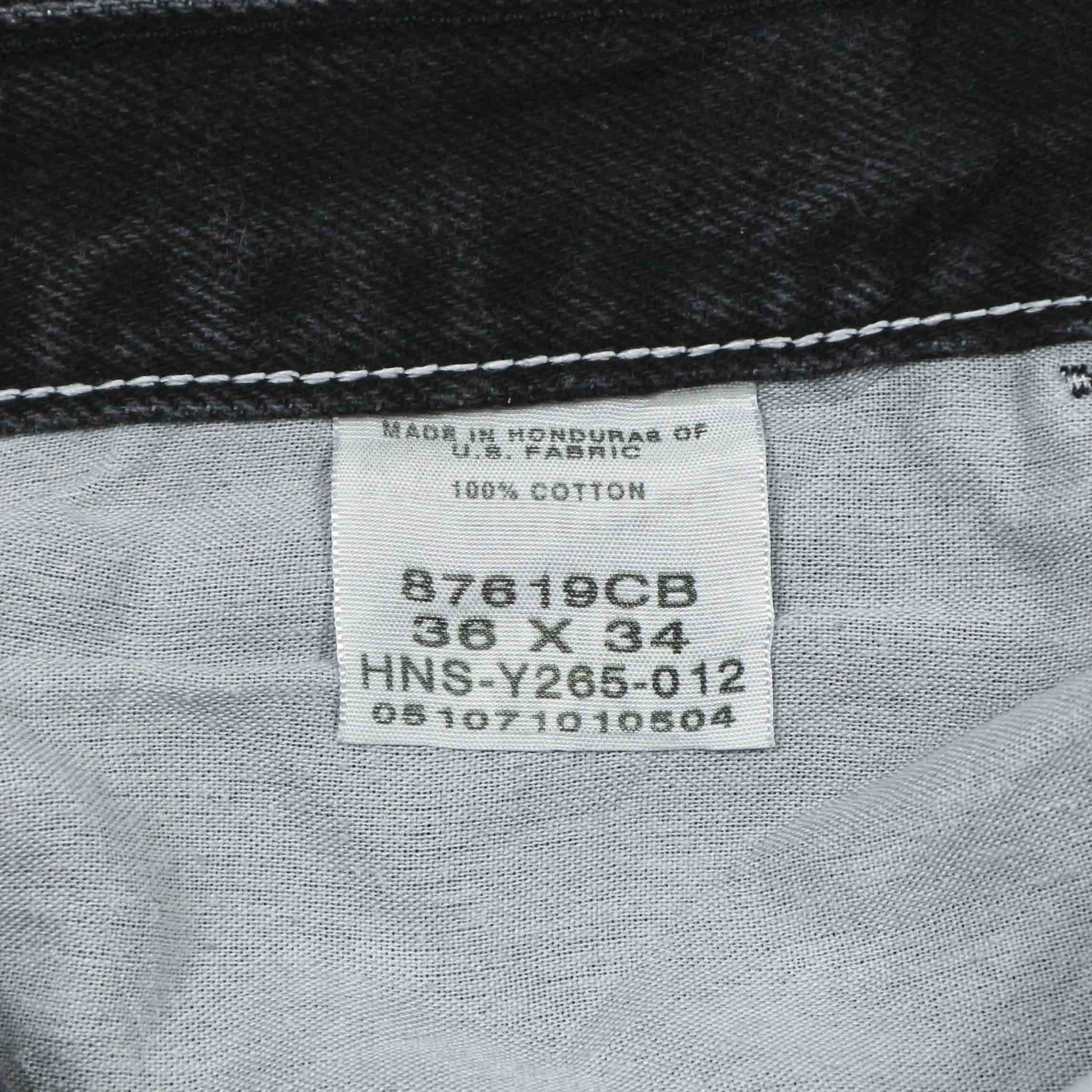 00s Rustler Black Denim Worker Jeans Size 34