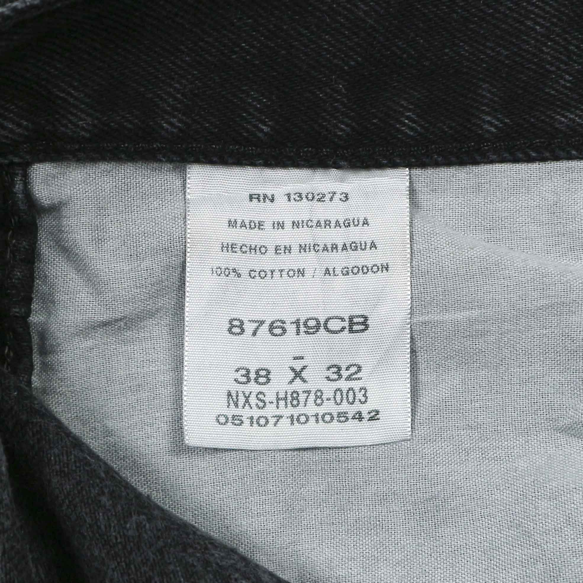 00s Rustler Black Denim Worker Jeans Size 38