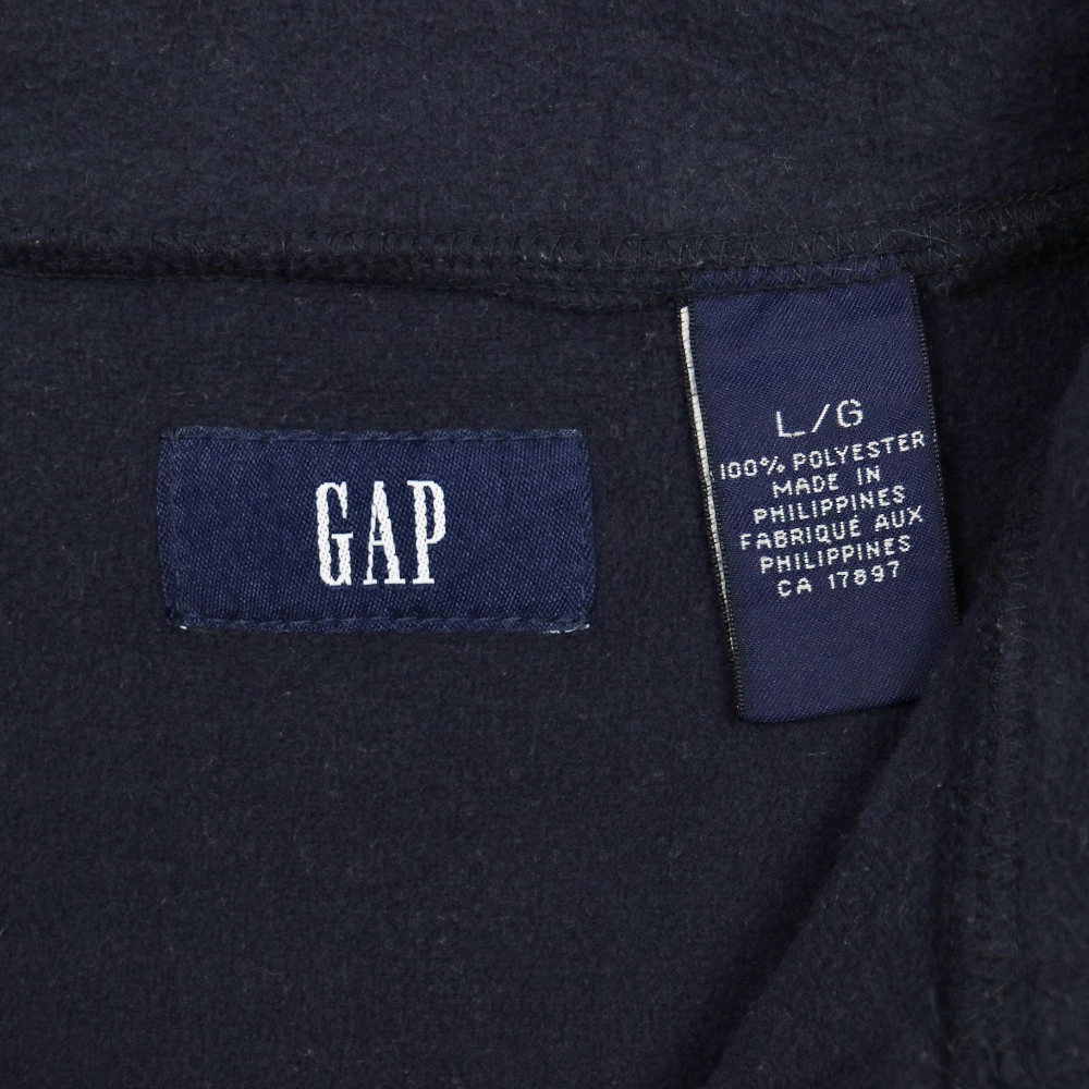 2000s Old GAP Quarter Zip Fleece Jacket Size L